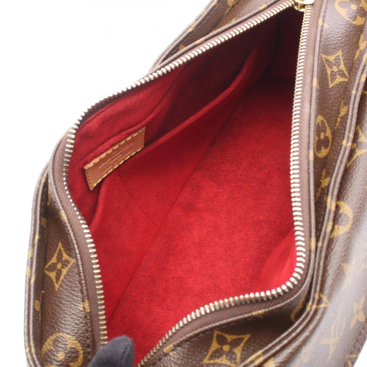 Louis Vuitton Brown Pvc Leather Handbag Shoulder Bag (Pre-Owned)