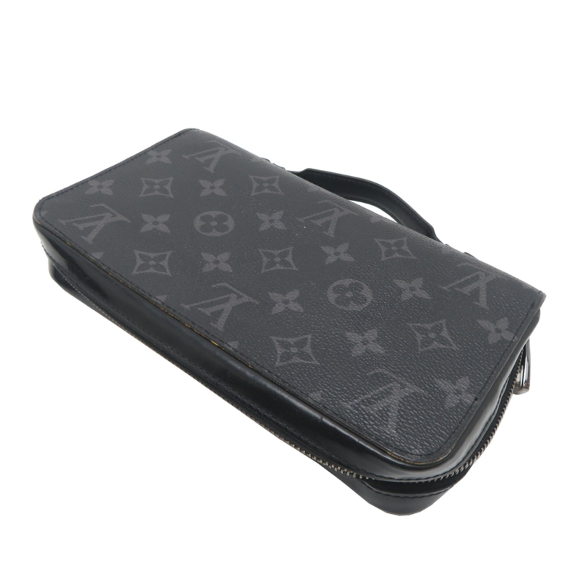 Louis Vuitton Black Monogram Eclipse Clutch Bag (Pre-Owned)