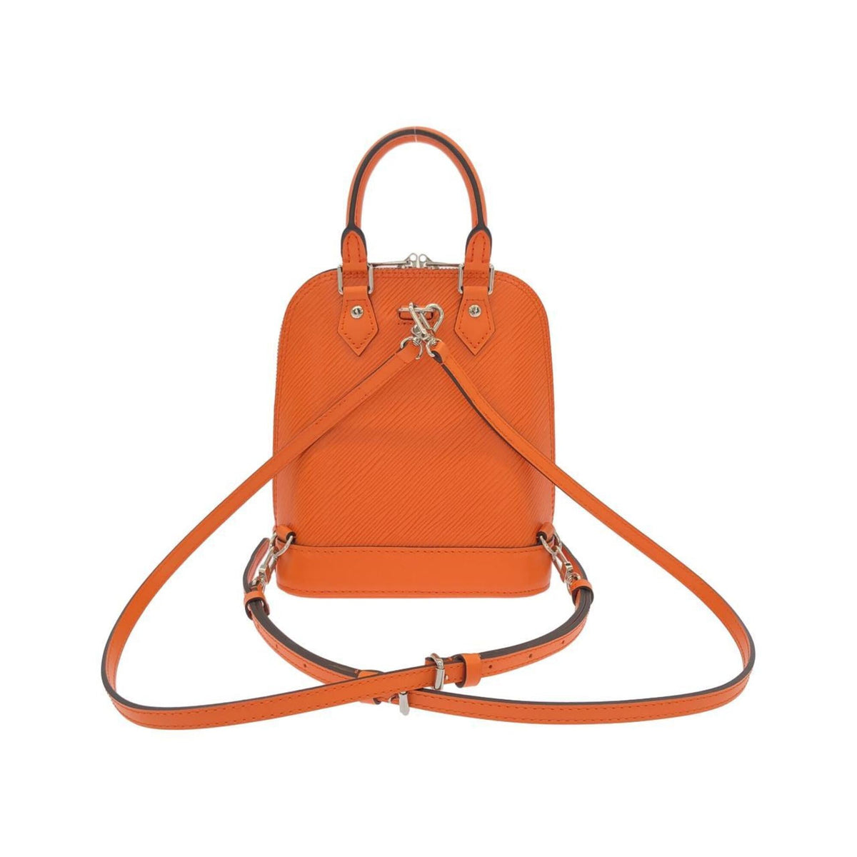 Louis Vuitton Orange Leather Backpack (Pre-Owned)