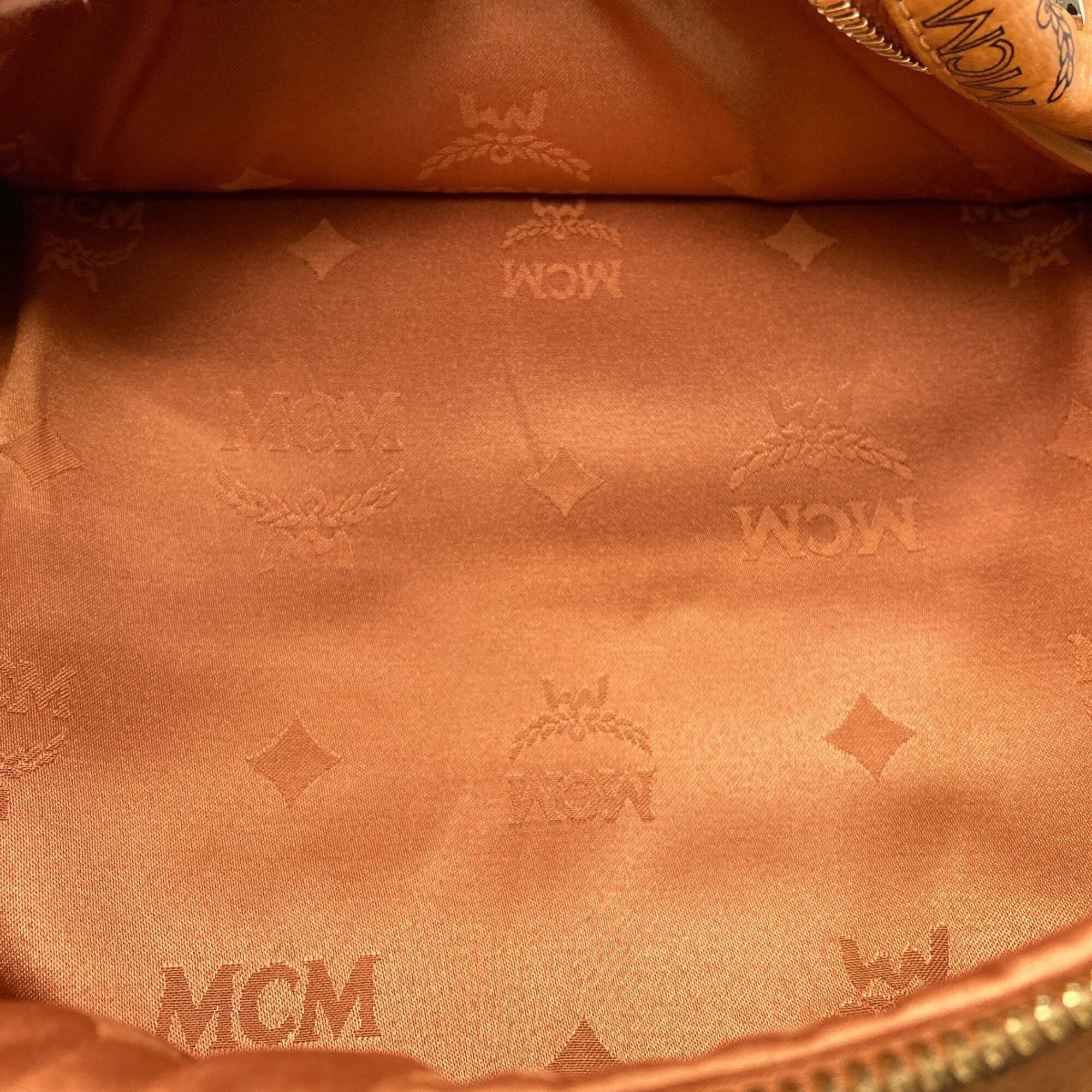 Mcm Brown Pvc Backpack (Pre-Owned)