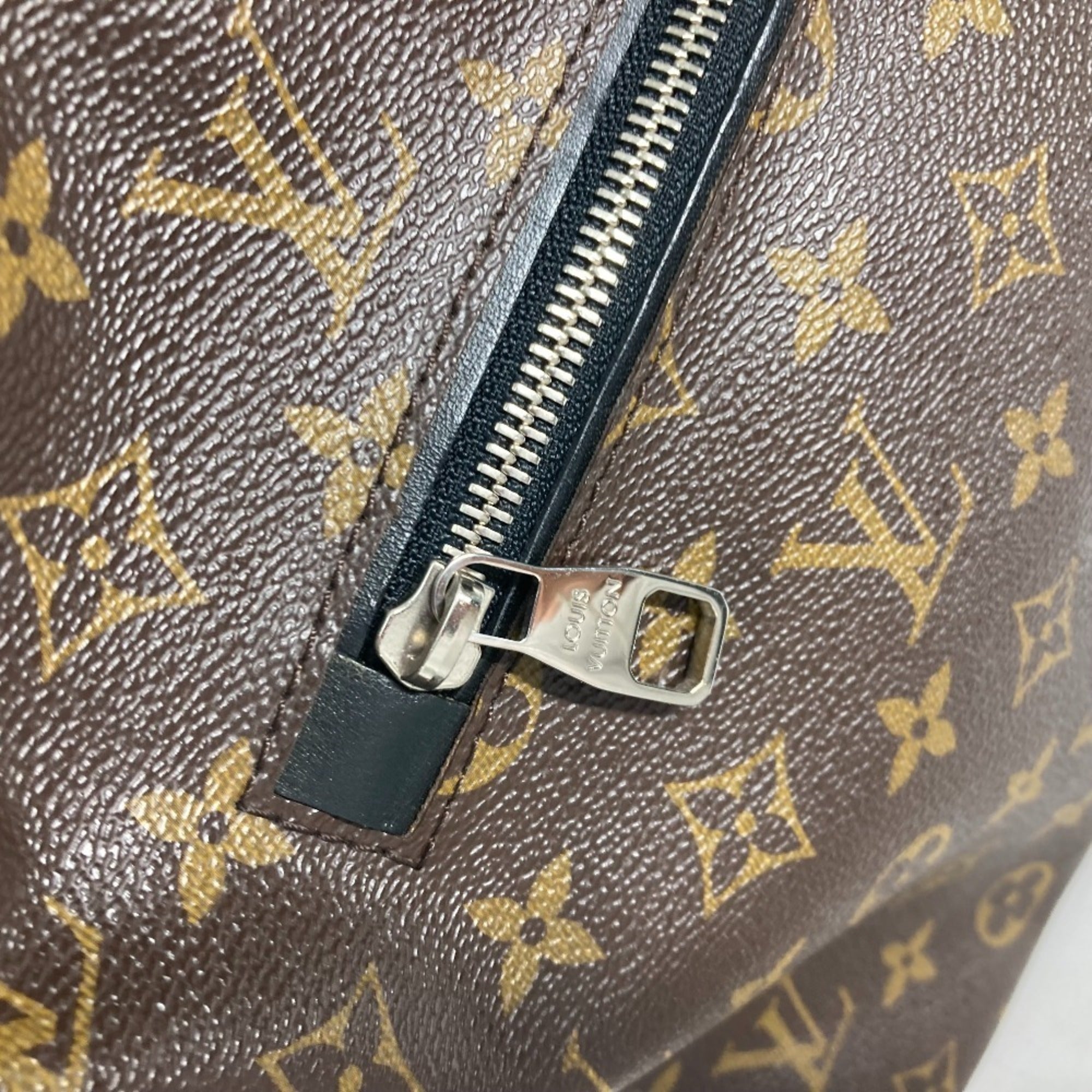 Louis Vuitton Black Brown Galle Monogram Macassar Canvas Shoulder Bag (Pre-Owned)