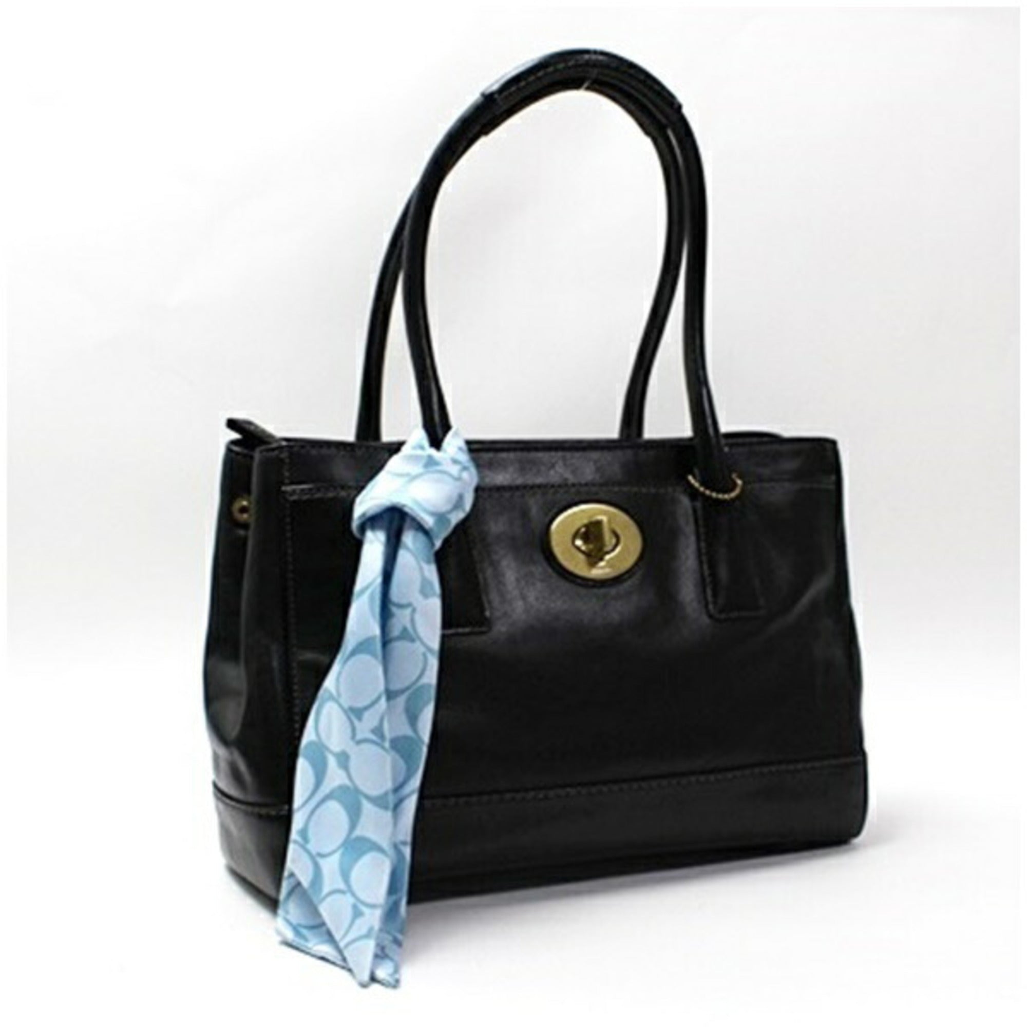 Coach Black Leather Tote Bag (Pre-Owned)