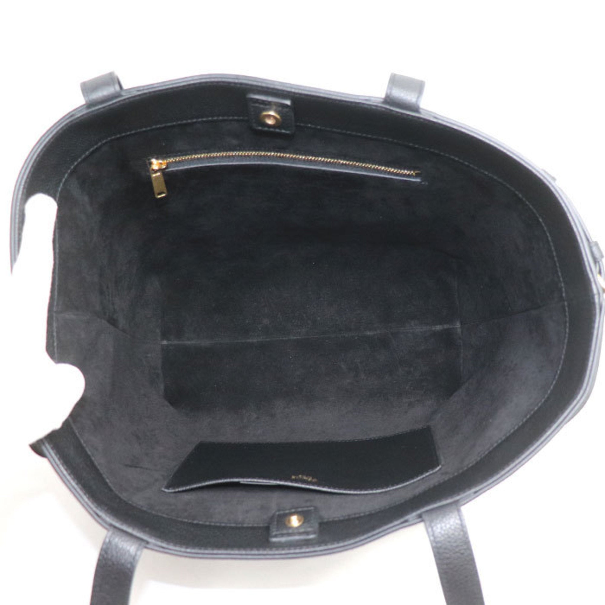 Celine Black Leather Tote Bag (Pre-Owned)