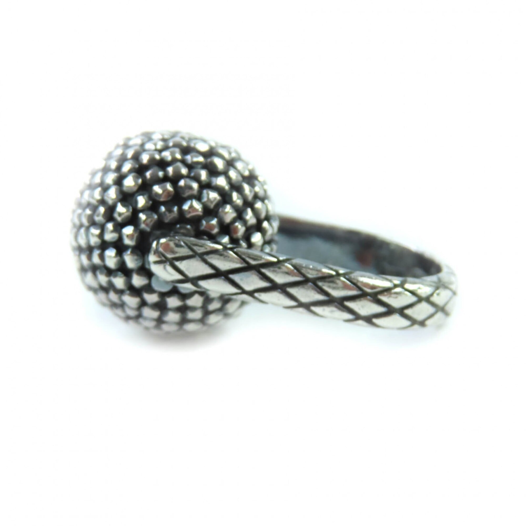 Bottega Veneta Silver Silver 925 Band Ring (Pre-Owned)
