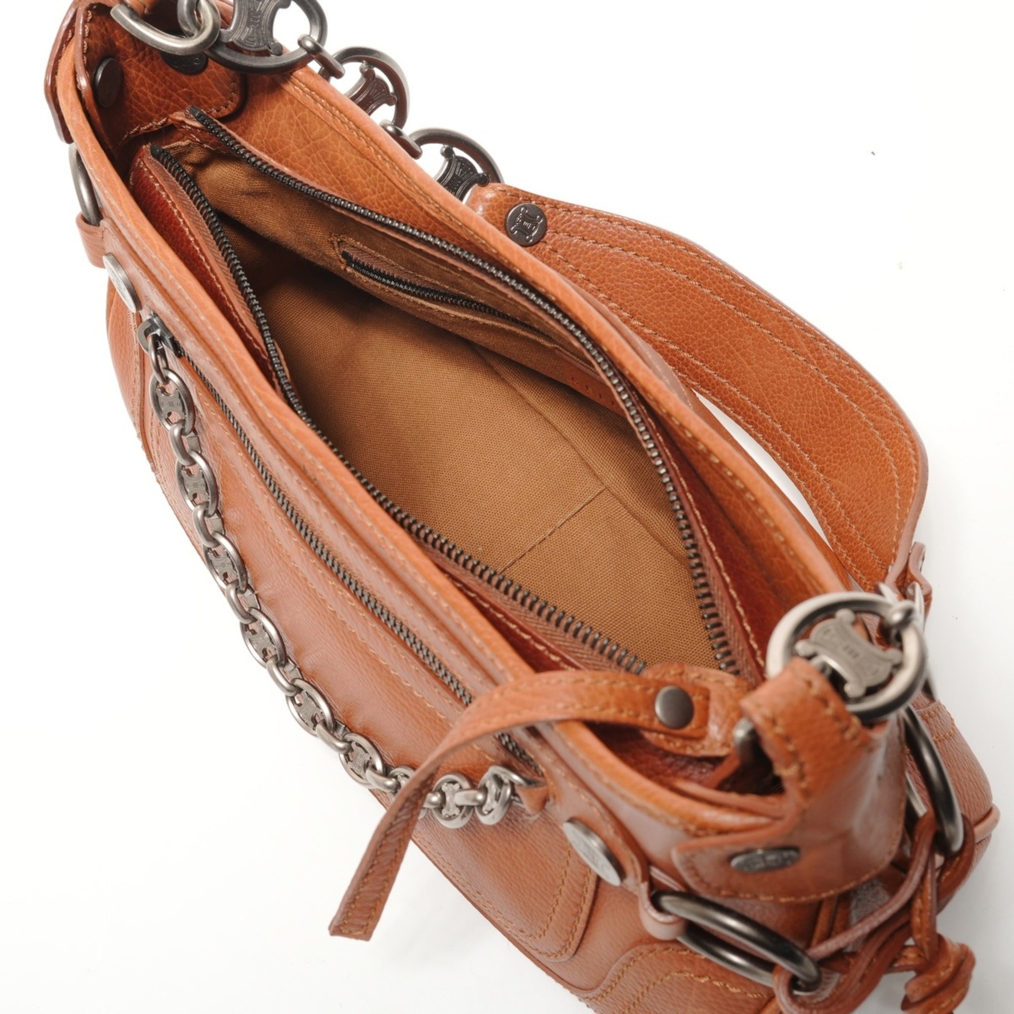 Celine Boogie Brown Leather Shoulder Bag (Pre-Owned)
