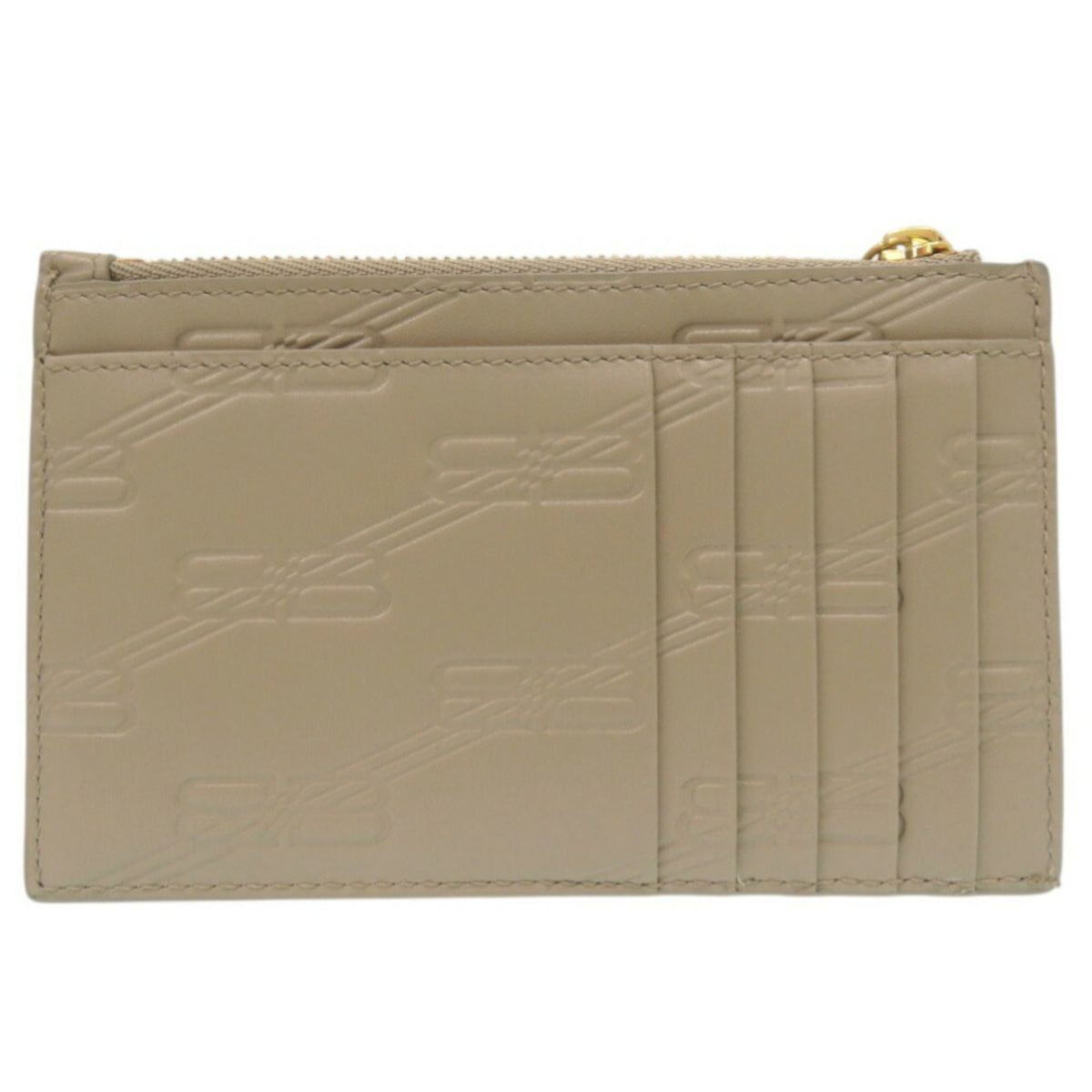 Balenciaga Beige Leather Coin Purse/Coin Case (Pre-Owned)