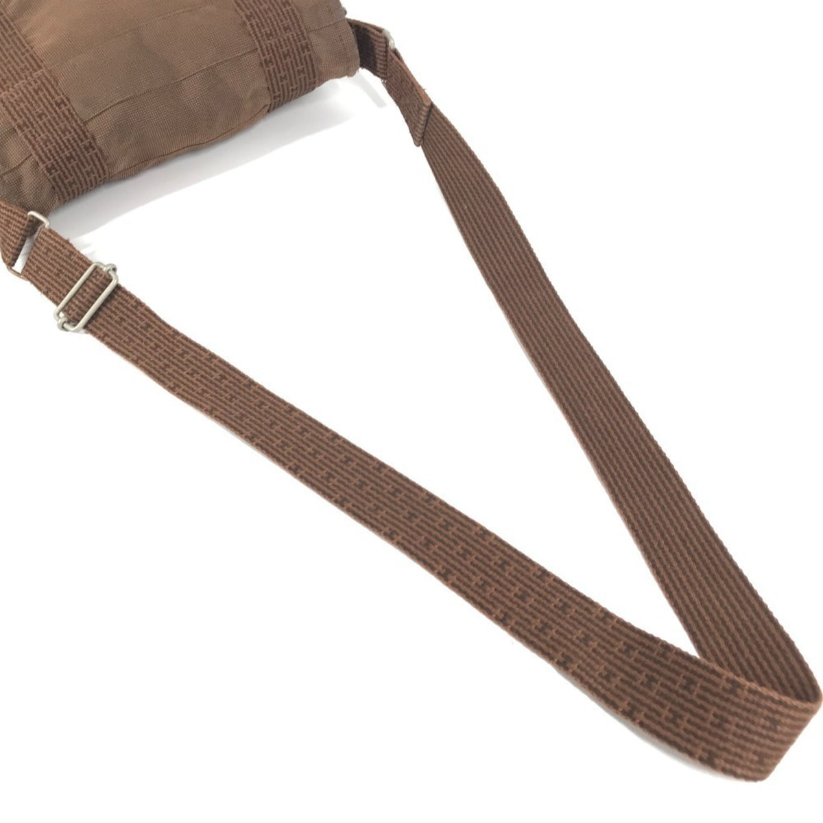Hermes Brown Canvas Messenger Bag Shoulder Bag (Pre-Owned)
