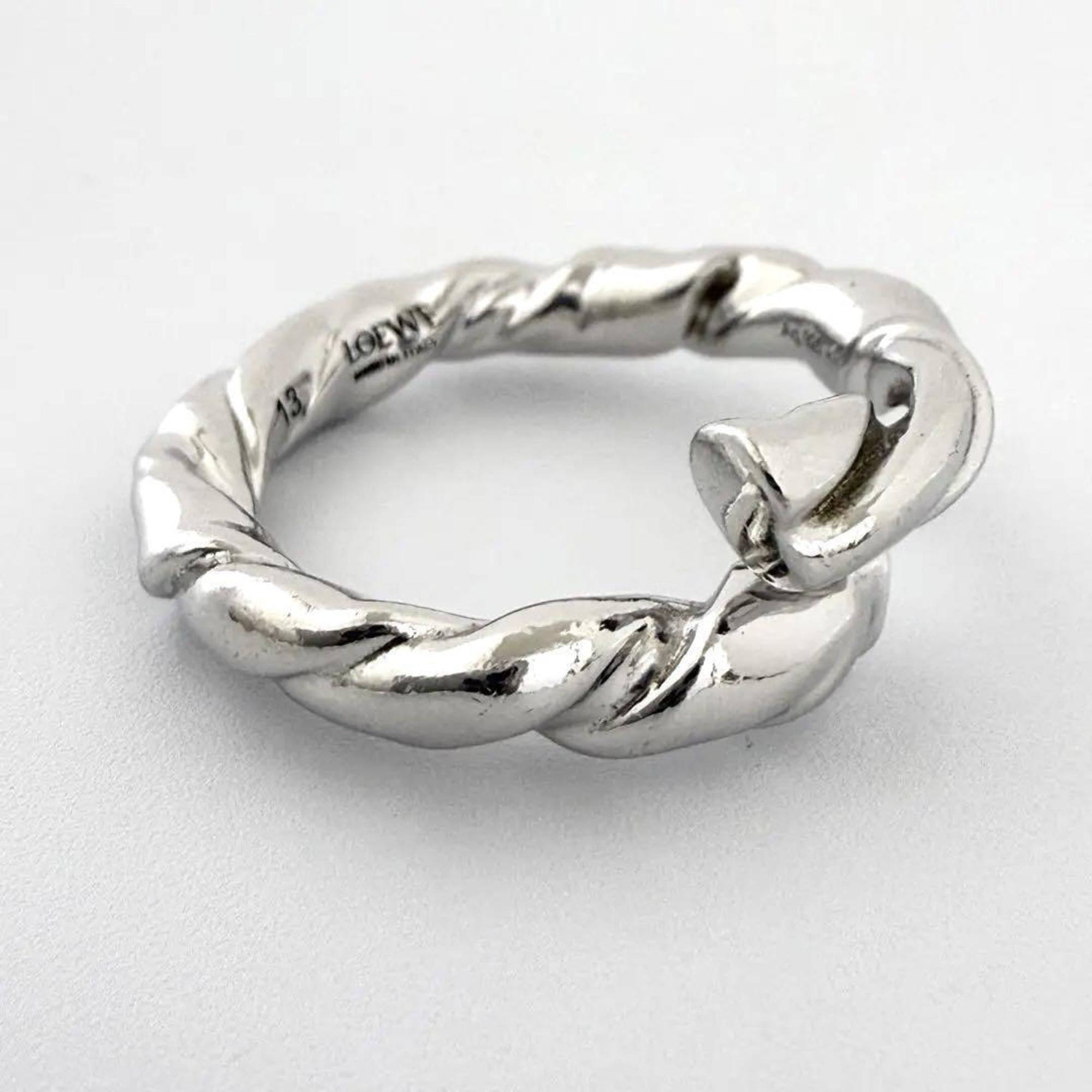 Loewe Silver 925 Band Ring (Pre-Owned)