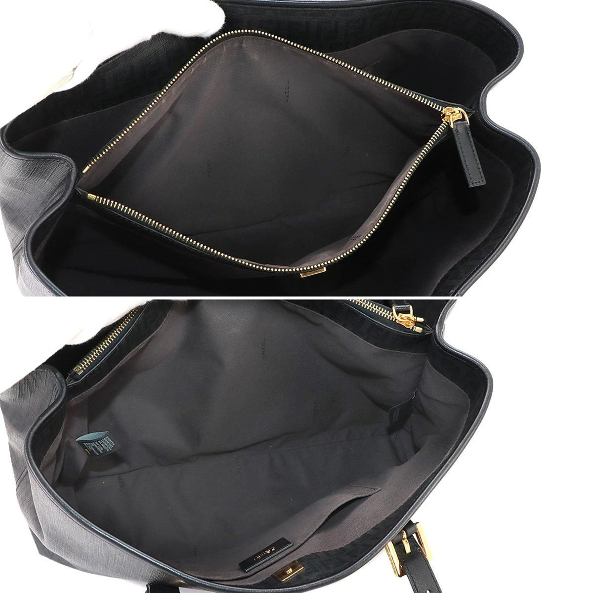 Fendi Black Pvc Leather Tote Bag (Pre-Owned)