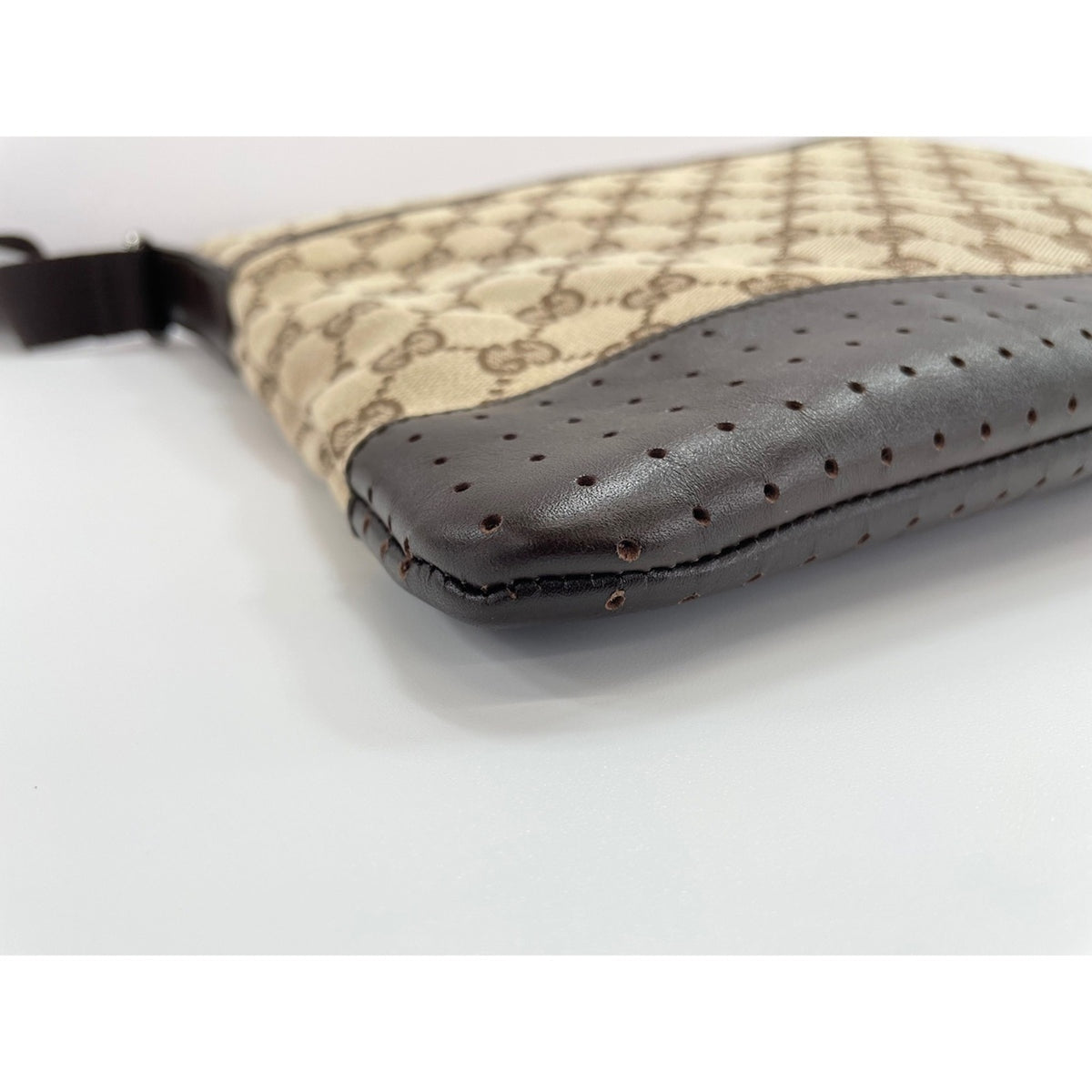 Gucci Brown Clear Gg Canvas Shoulder Bag (Pre-Owned)