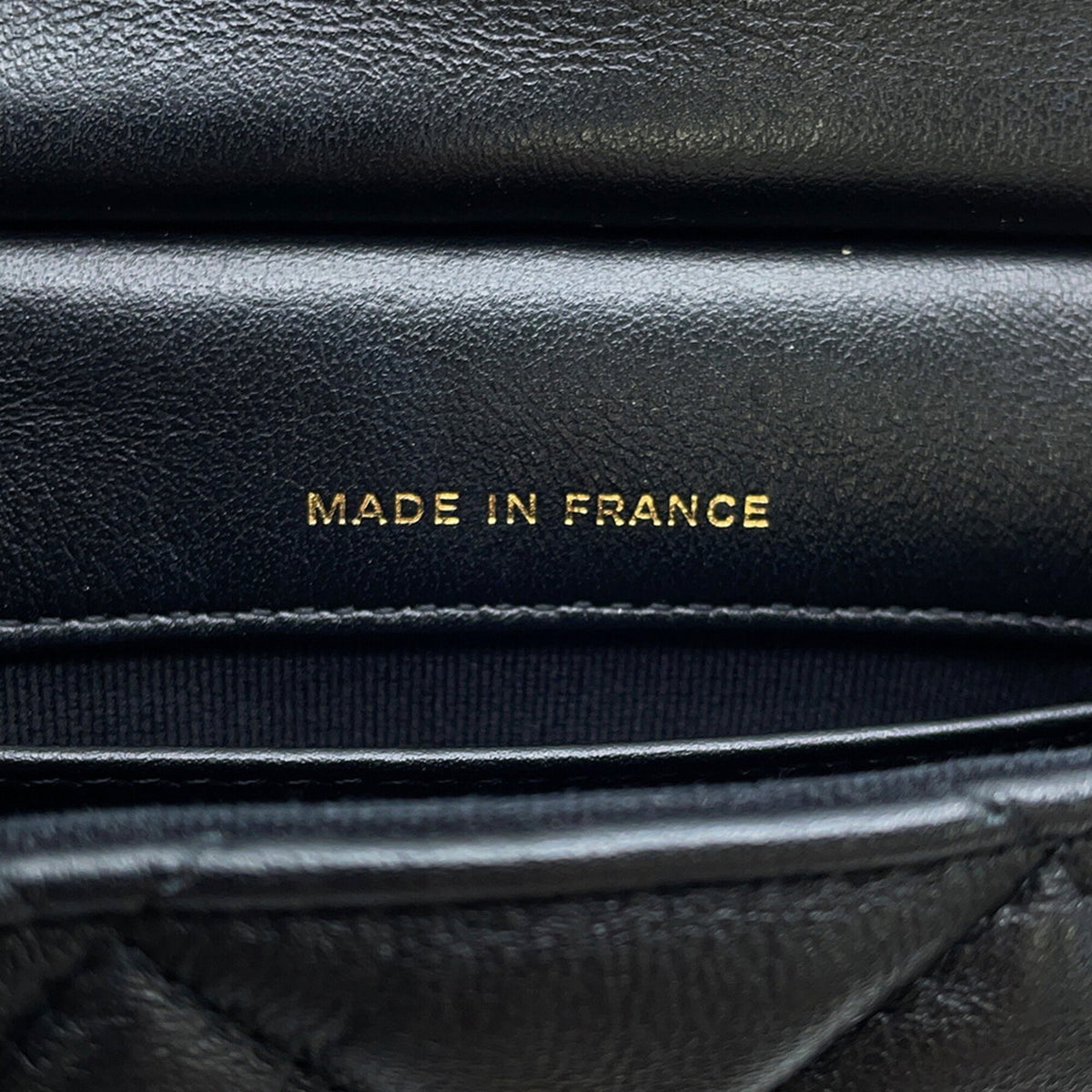 Chanel Matelasse Black Leather Handbag Shoulder Bag (Pre-Owned)