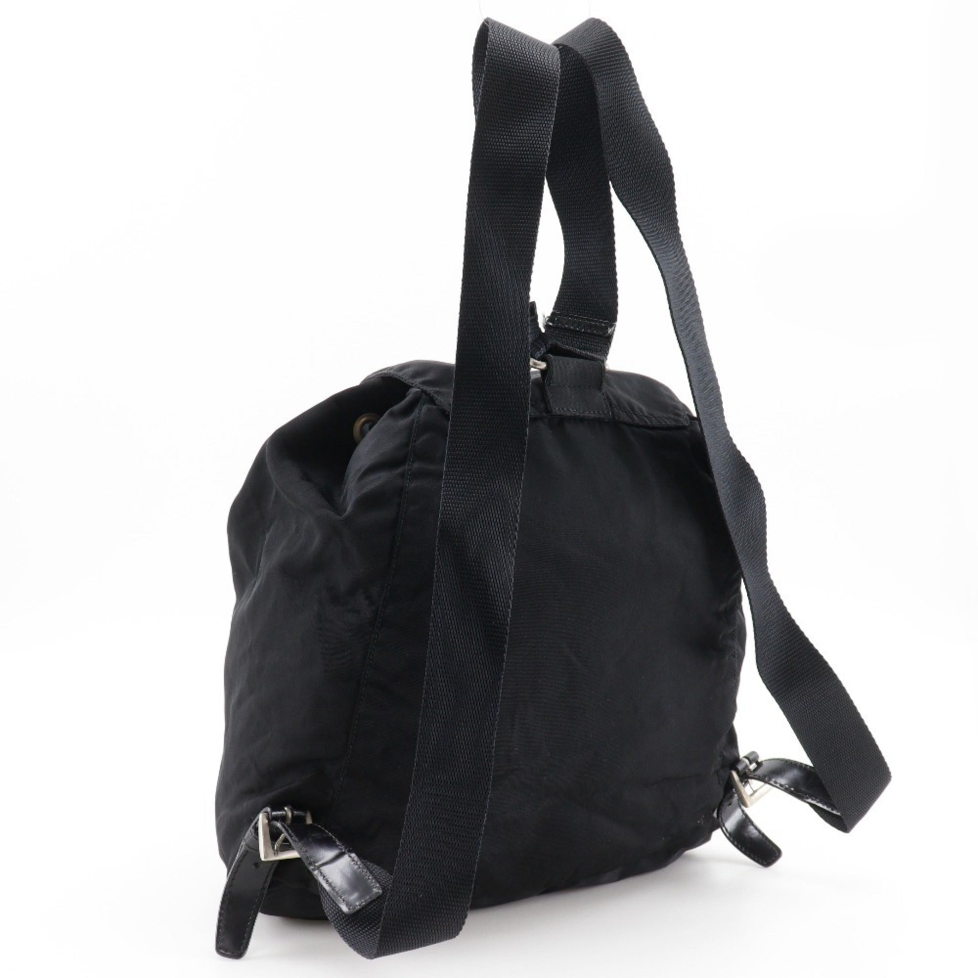 Prada Black Nylon Backpack Tote Bag (Pre-Owned)
