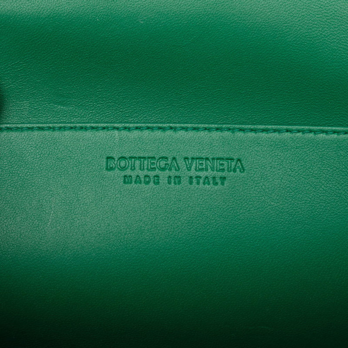 Bottega Veneta Green Leather Handbag Shoulder Bag (Pre-Owned)