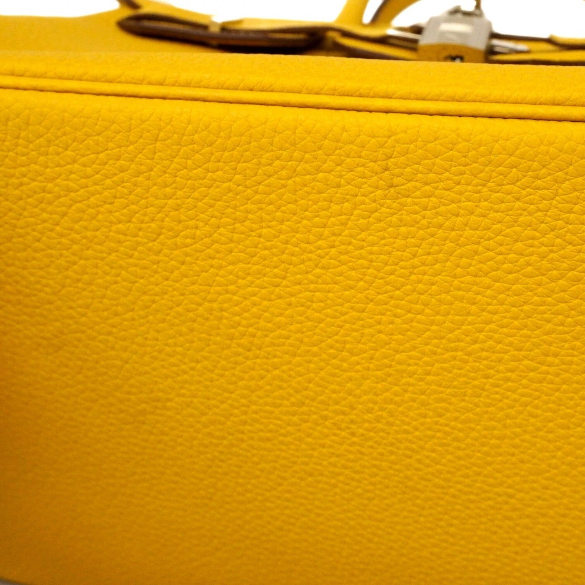Hermes Yellow Togo Leather Handbag (Pre-Owned)