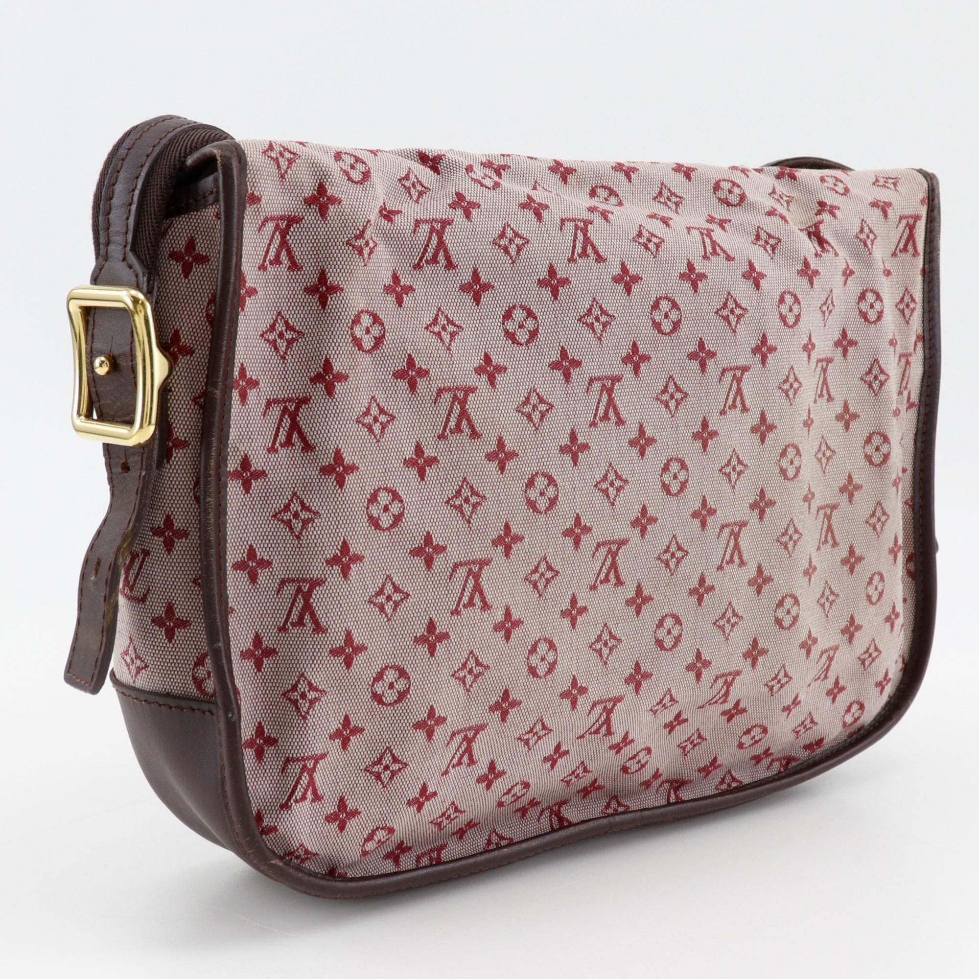 Louis Vuitton Cherry Red Color Monogram Mini Canvas Shoulder Bag (Pre-Owned)
