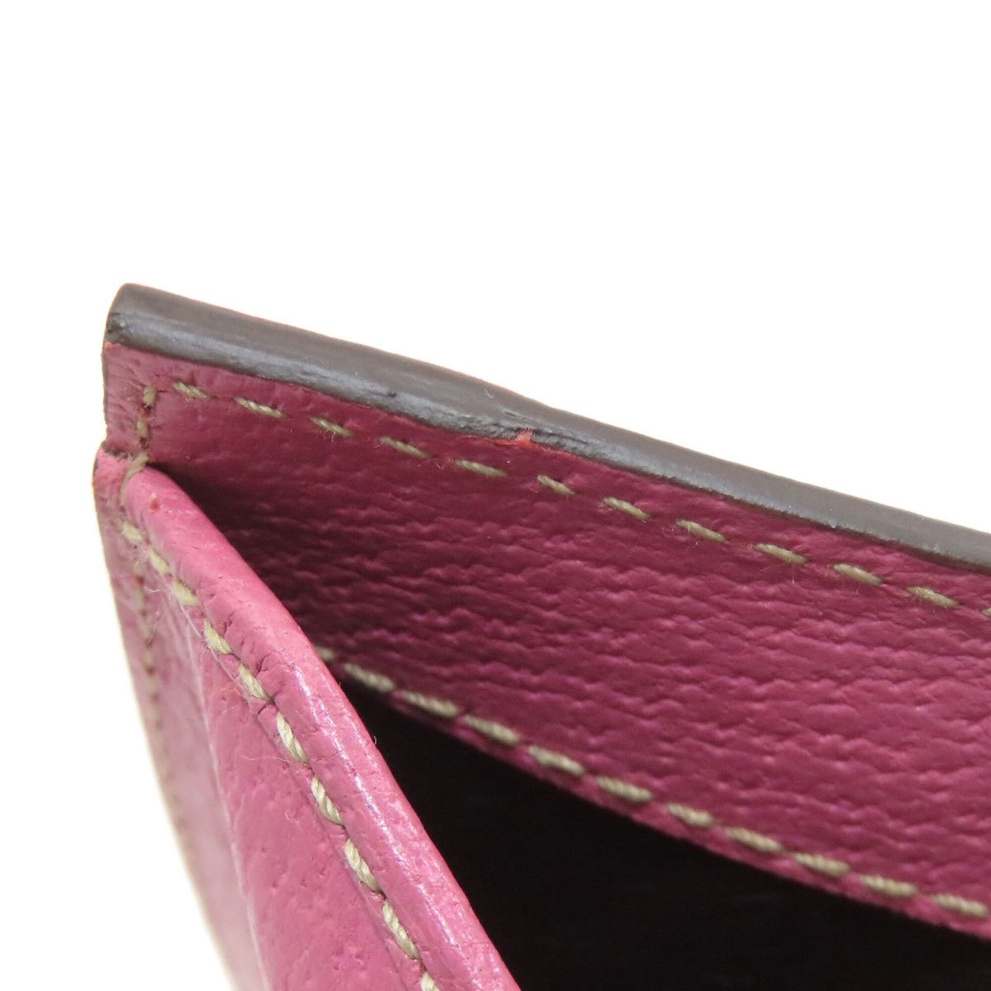 Gucci Brown Pink Canvas Leather Wallet (Bi-Fold) (Pre-Owned)