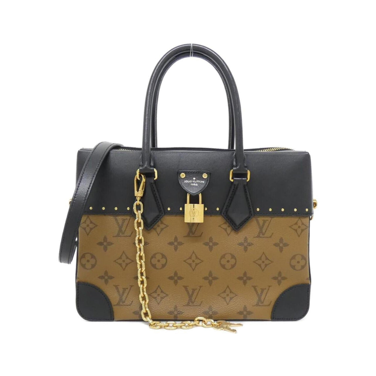 Louis Vuitton Brown Coated Canvas Handbag (Pre-Owned)