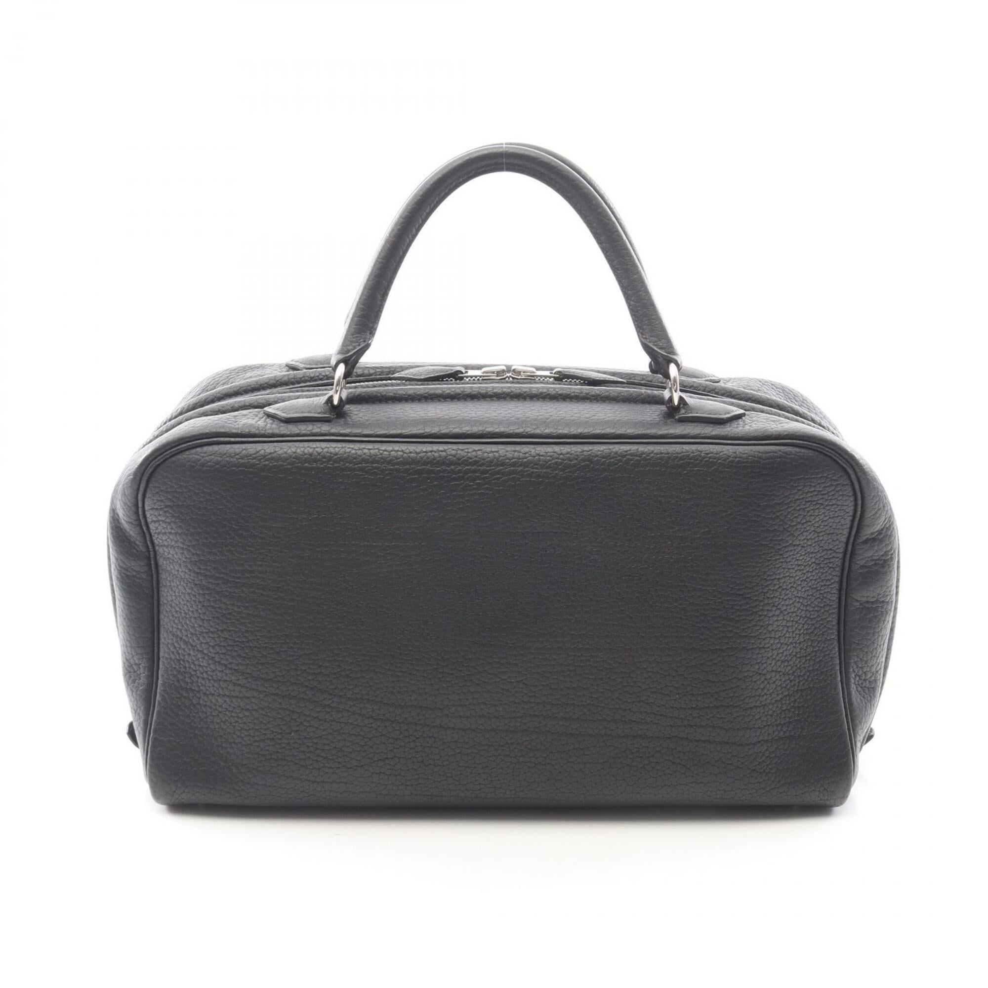 Hermes Black Fjord Leather Handbag (Pre-Owned)