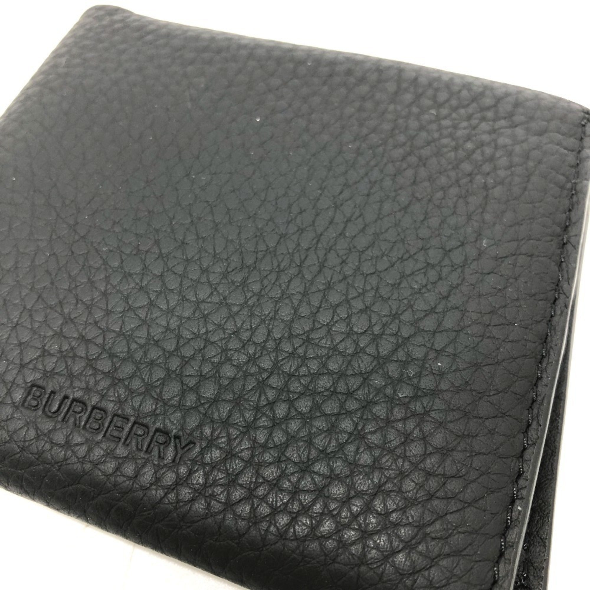 Burberry Black Leather Wallet (Bi-Fold) (Pre-Owned)