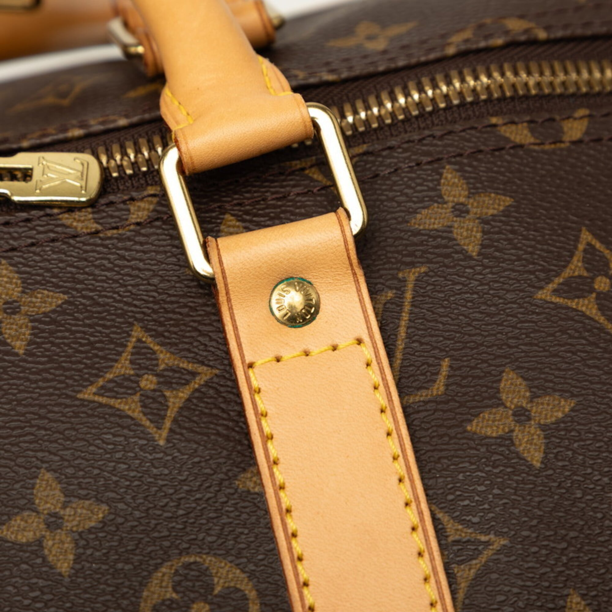 Louis Vuitton Monogram Brown Pvc Leather Boston Bag (Pre-Owned)