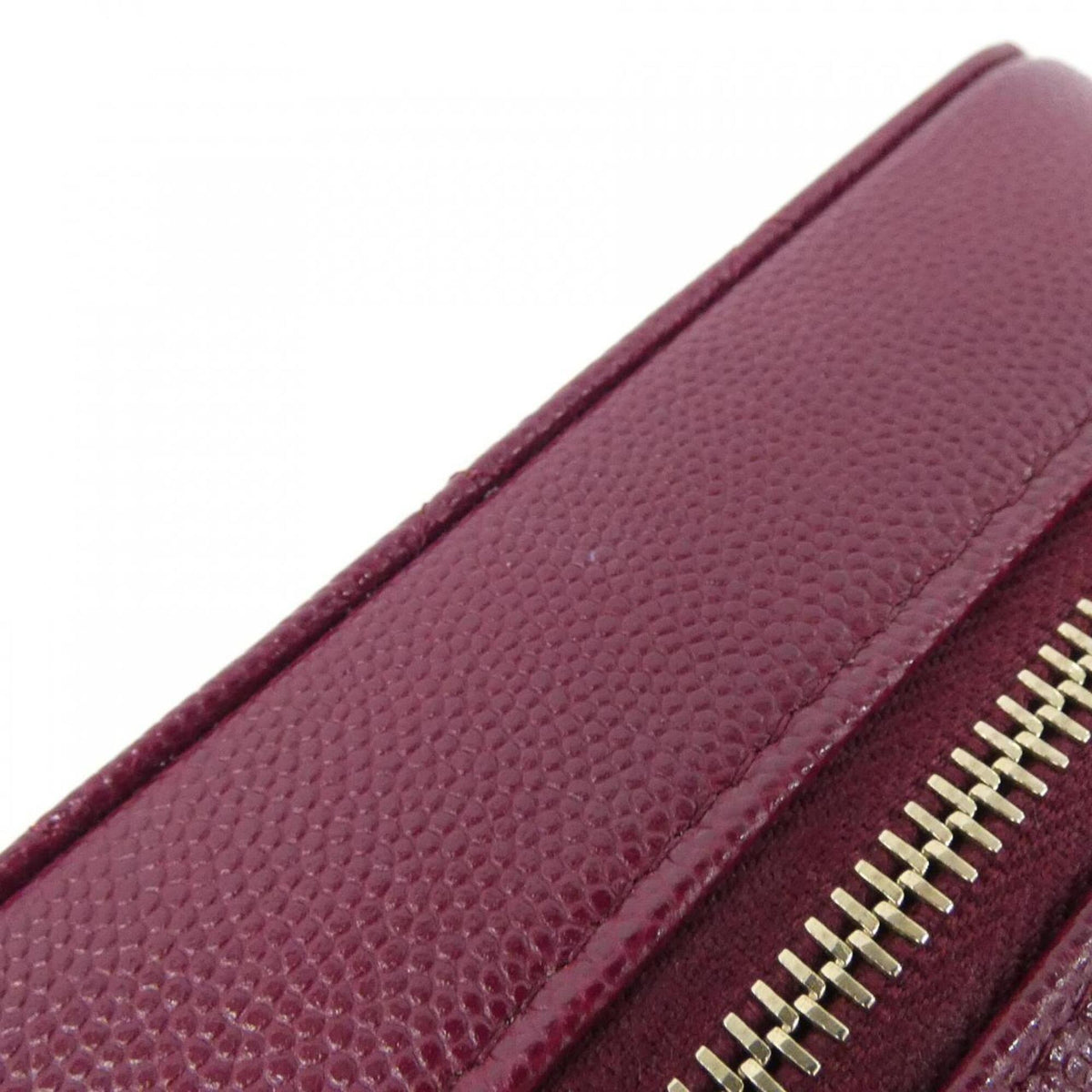 Chanel Bordeaux Grained Calfskin Shoulder Bag (Pre-Owned)