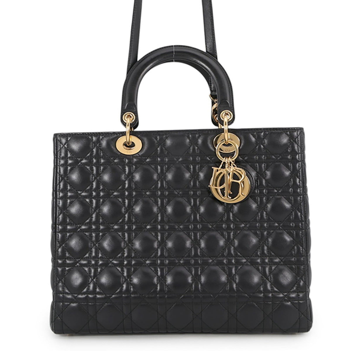 Christian Dior Black Leather Handbag (Pre-Owned)