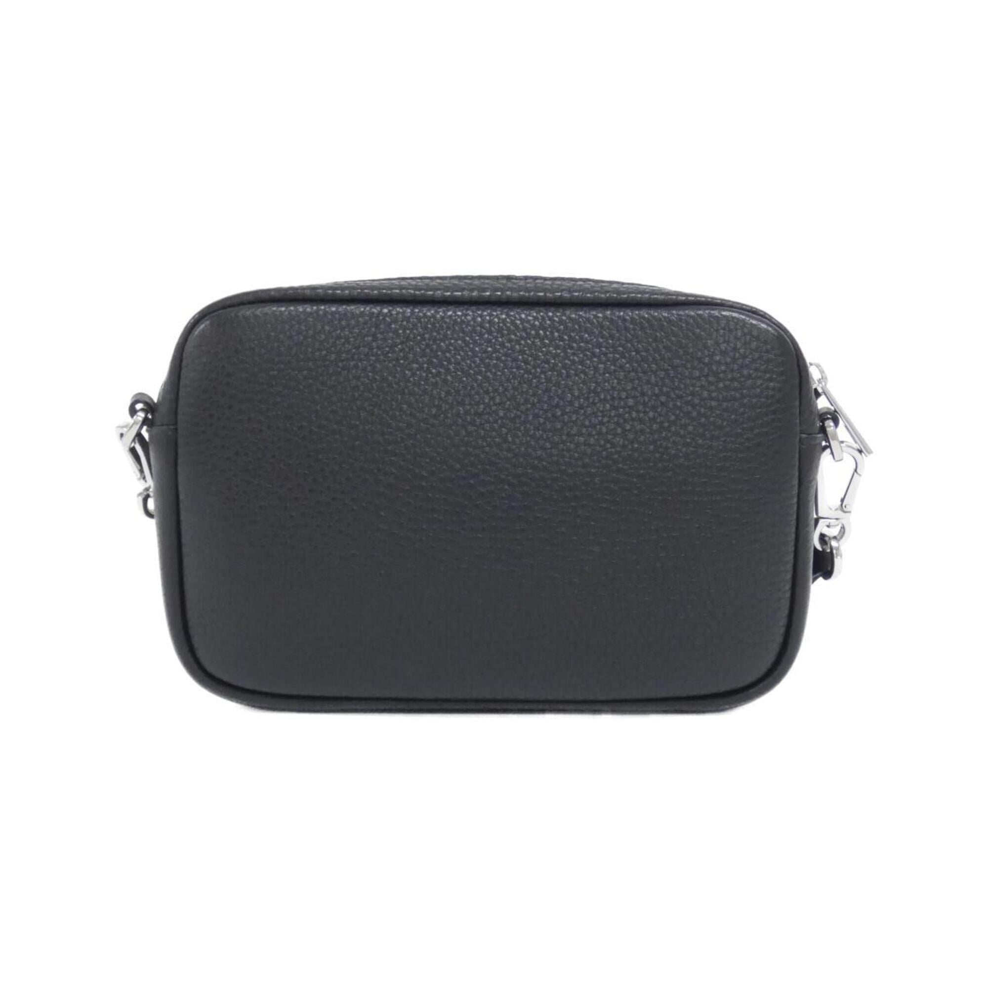 Loewe Black Leather Messenger Bag Shoulder Bag (Pre-Owned)