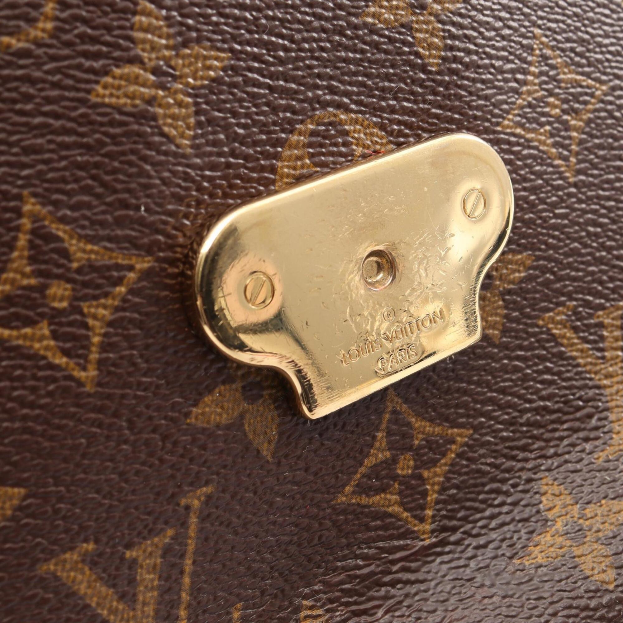 Louis Vuitton Brown Cerise Monogram Red Color Monogram Leather Handbag Shoulder Bag (Pre-Owned)