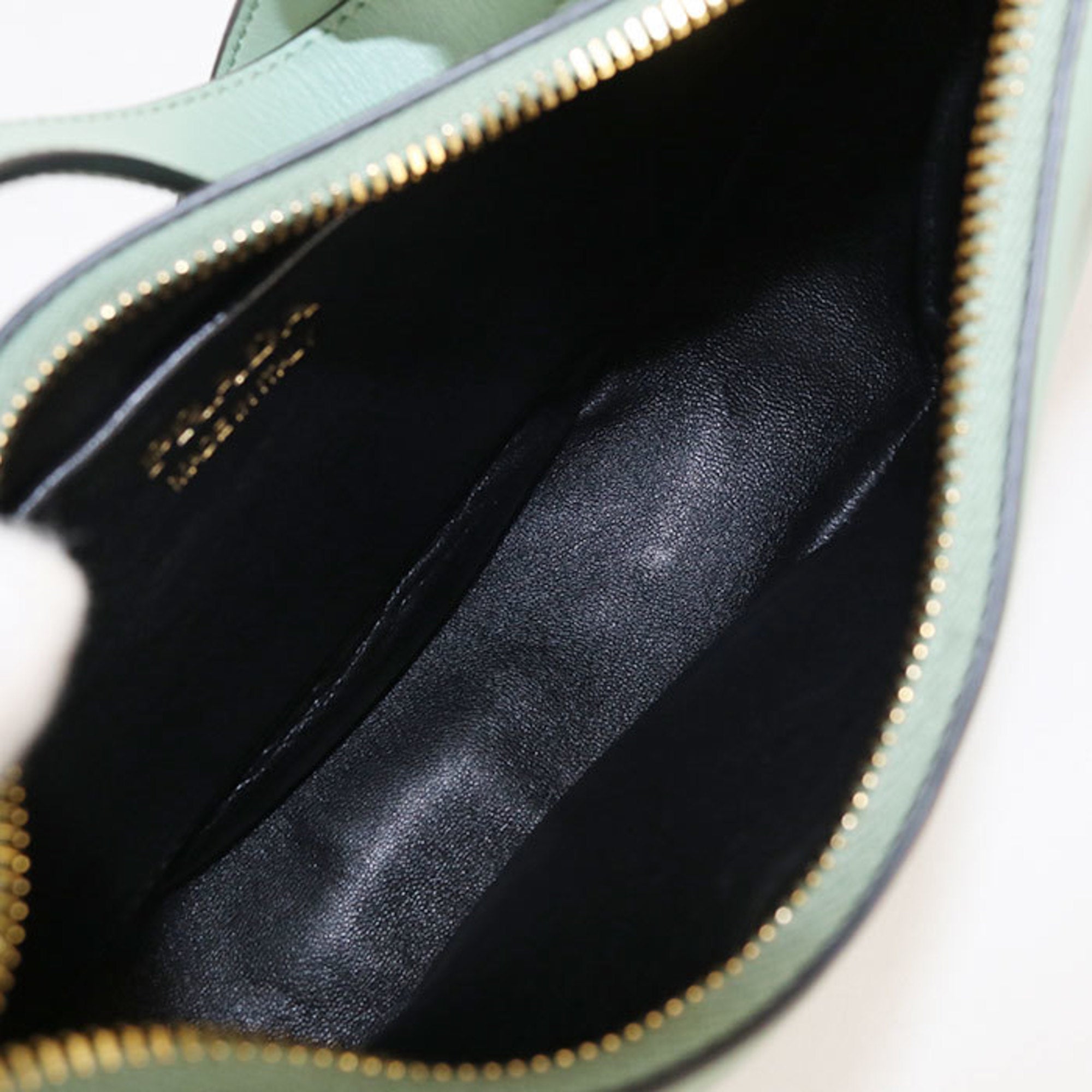 Prada Green Leather Shoulder Bag (Pre-Owned)