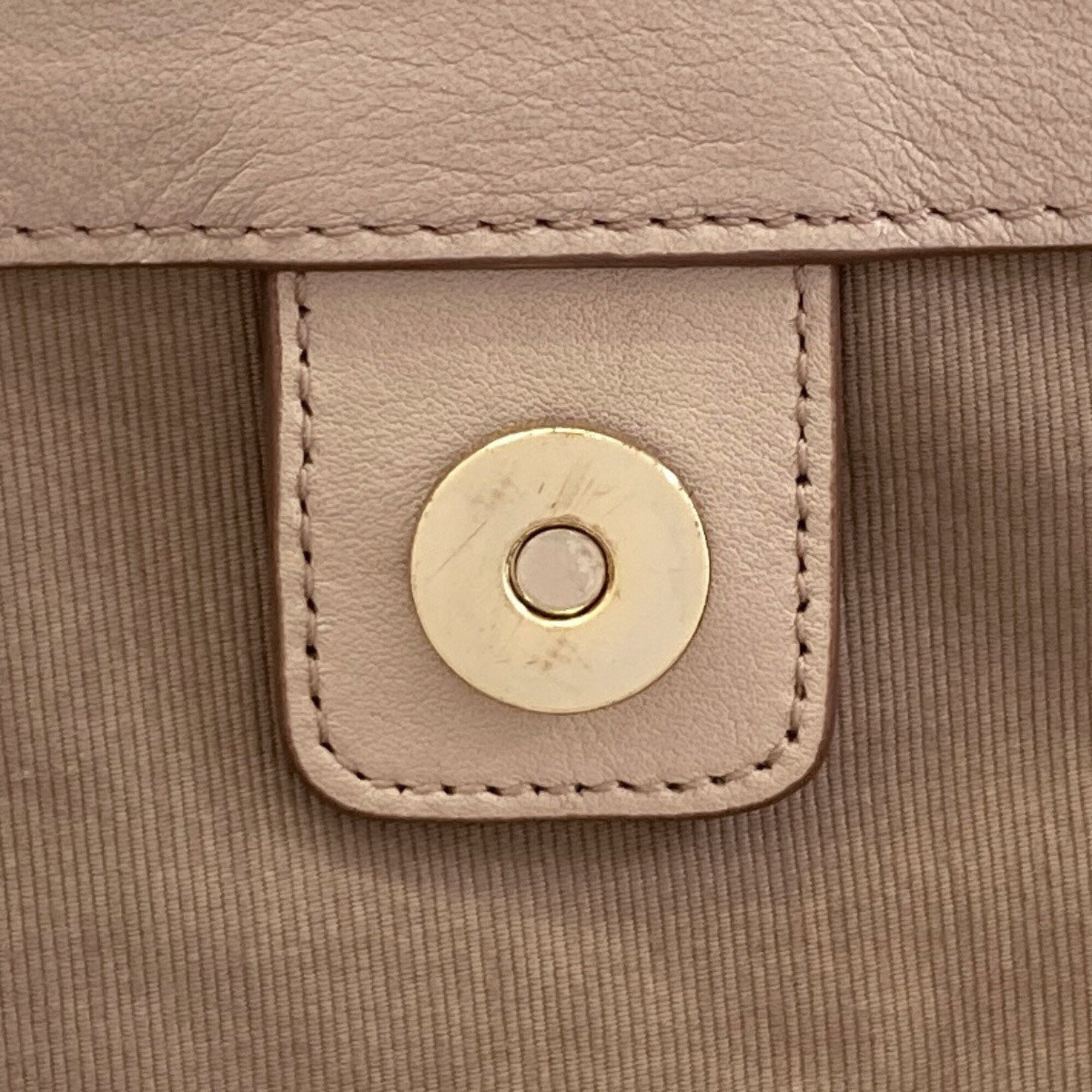 Bally Beige Leather Tote Bag (Pre-Owned)