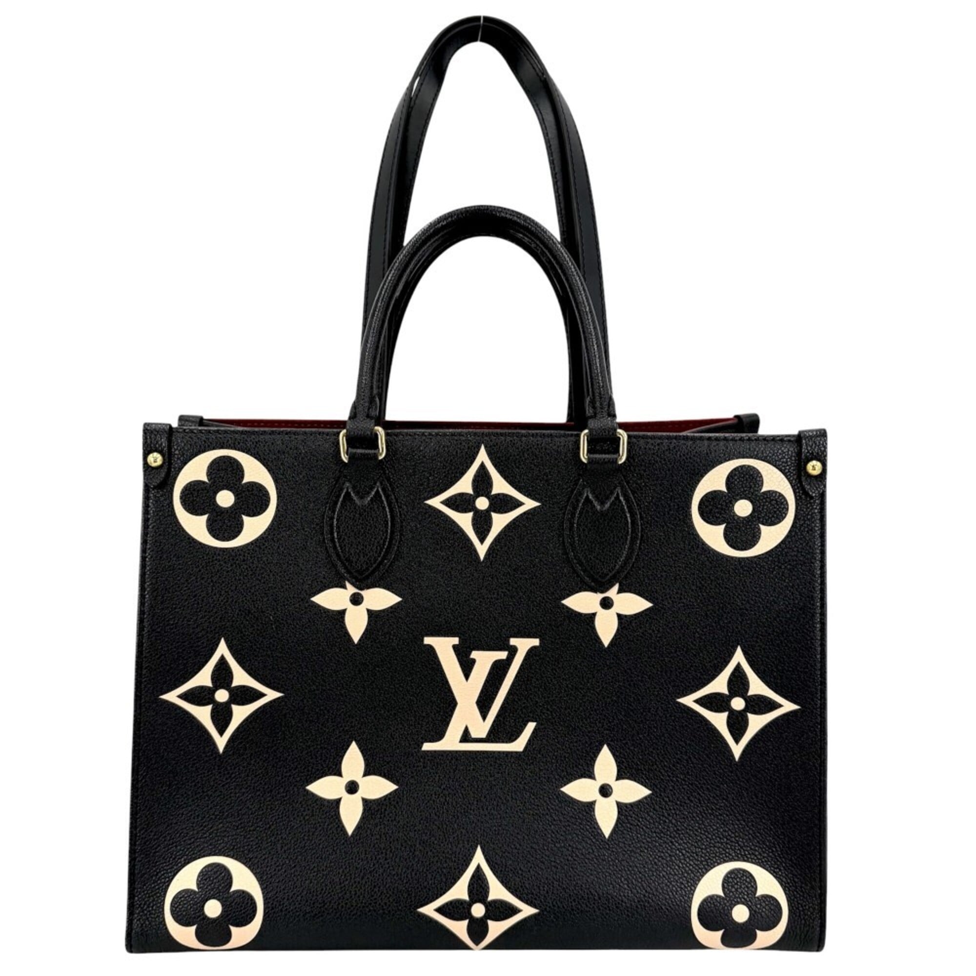 Louis Vuitton Monogram Empreinte Beige Black Monogram Empreinte Handbag Tote Bag (Pre-Owned)