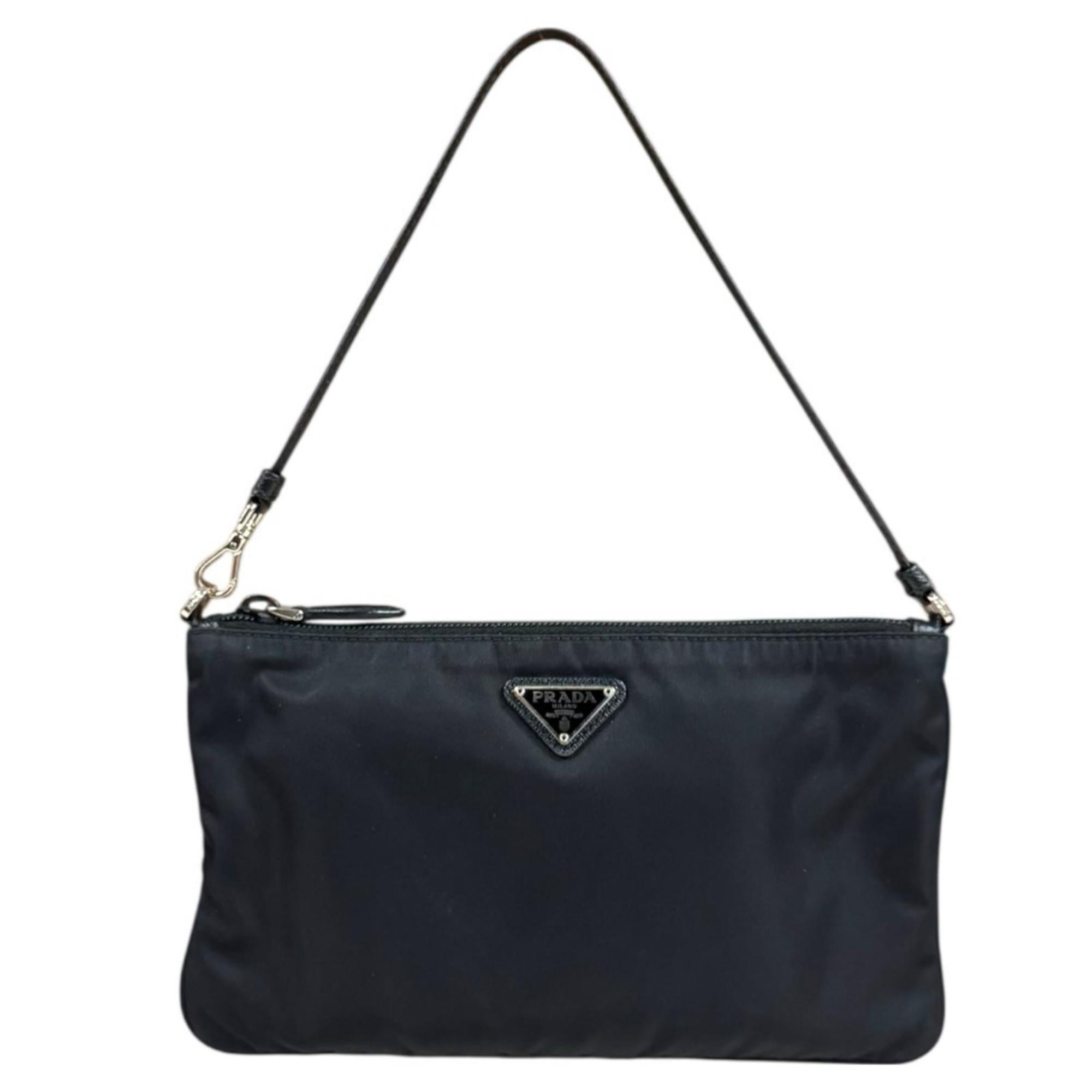 Prada Black Nylon Handbag (Pre-Owned)