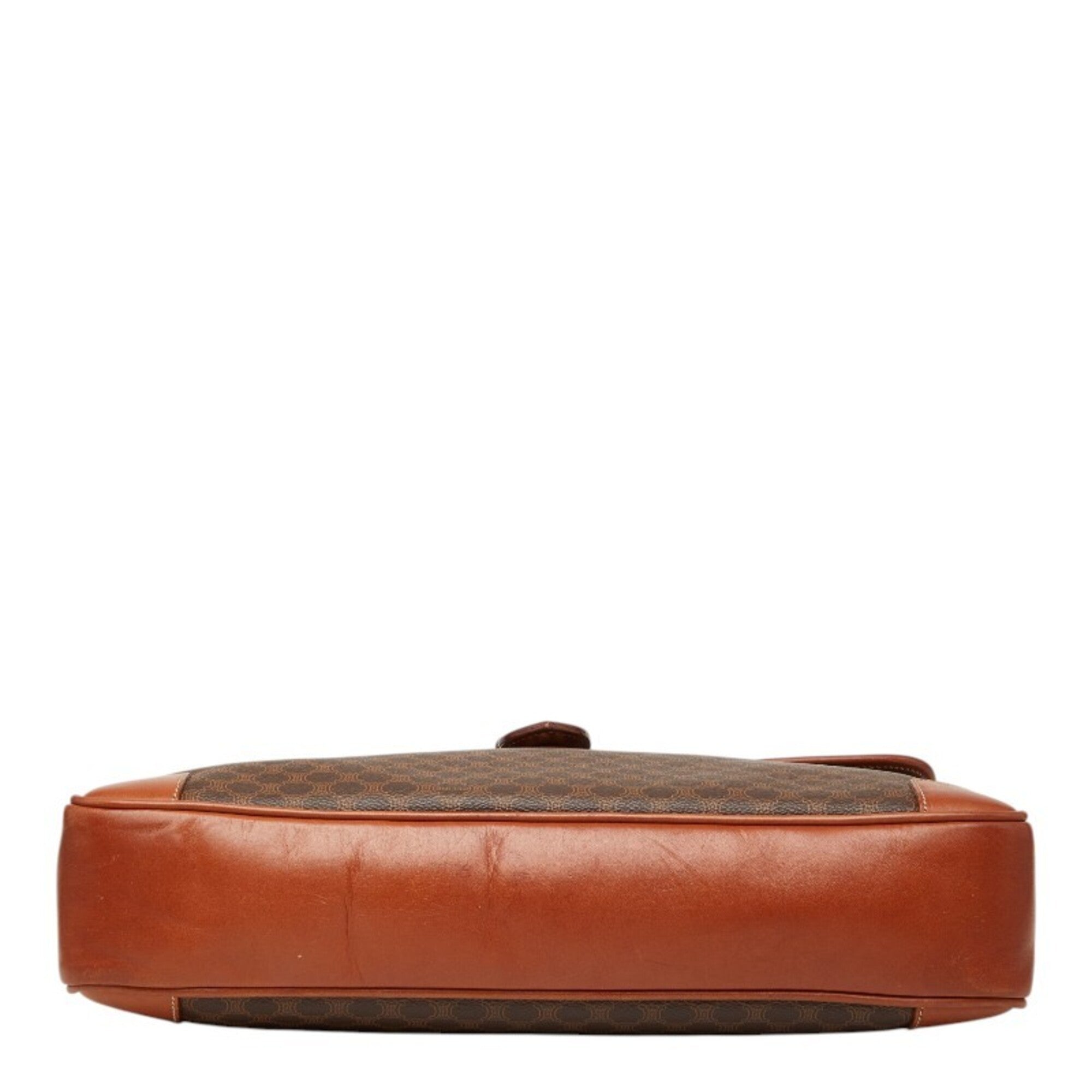 Celine Brown Pvc Leather Handbag Shoulder Bag (Pre-Owned)