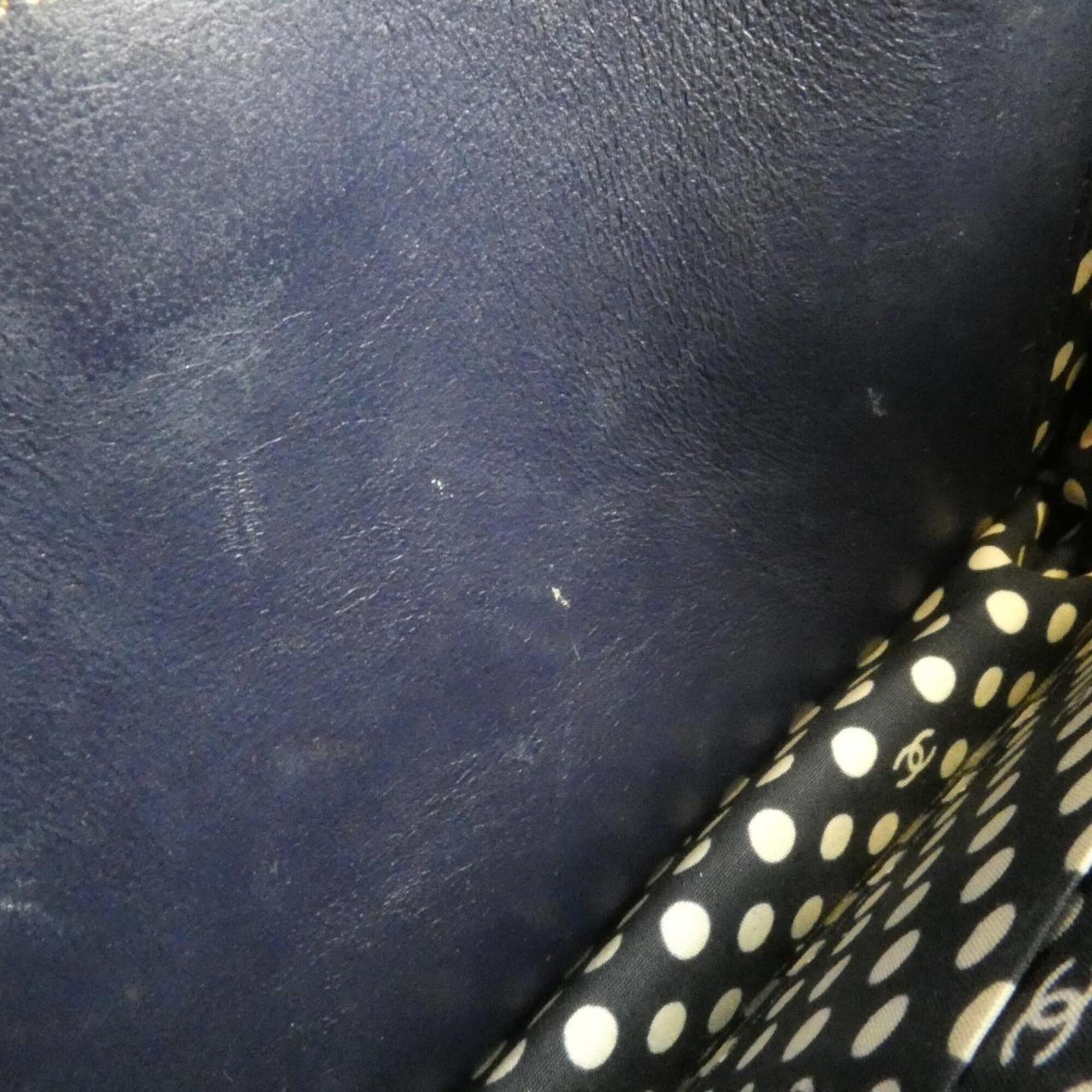 Chanel Navy Chain/Shoulder Wallet (Pre-Owned)