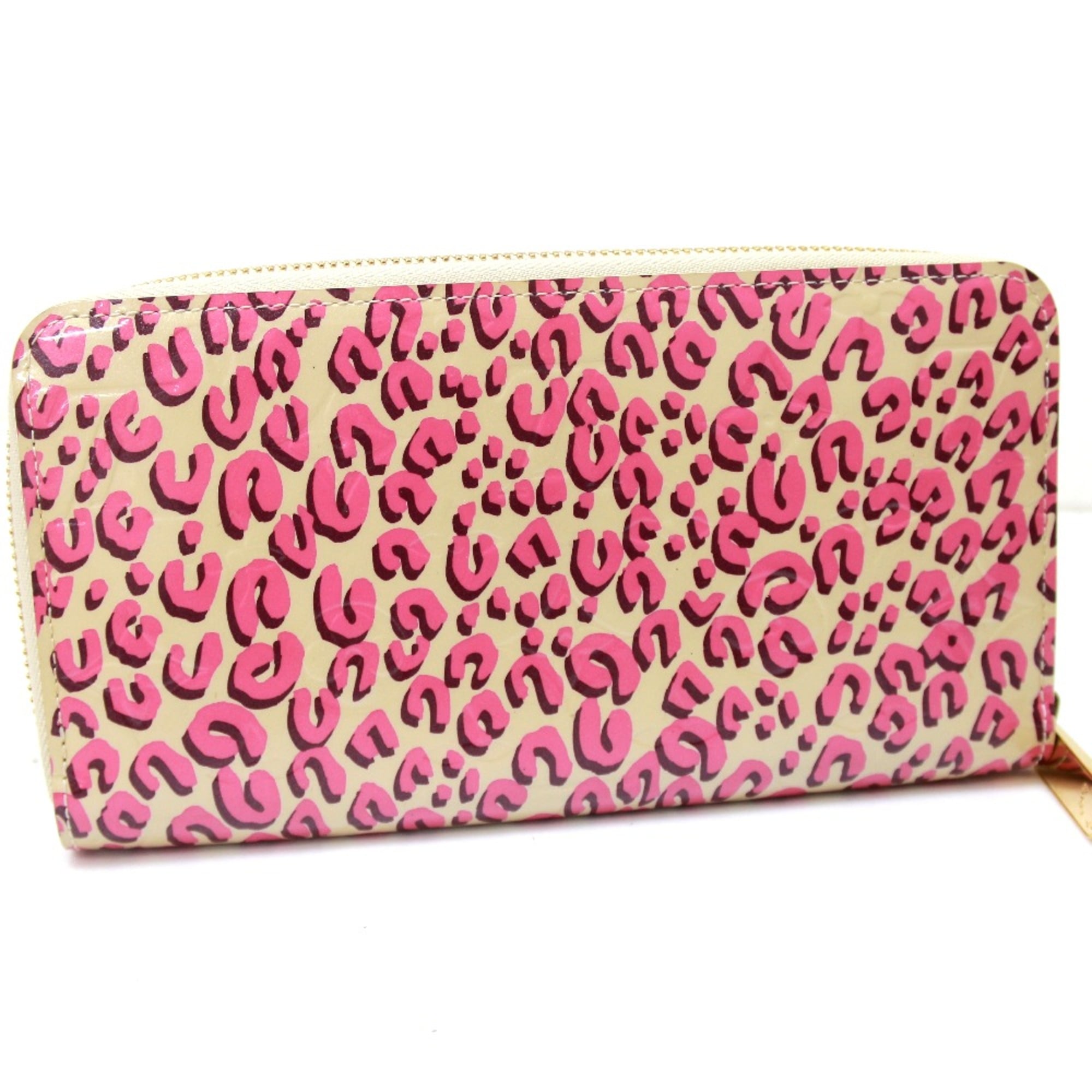 Louis Vuitton Pink Leather Long Wallet (Bi-Fold) (Pre-Owned)