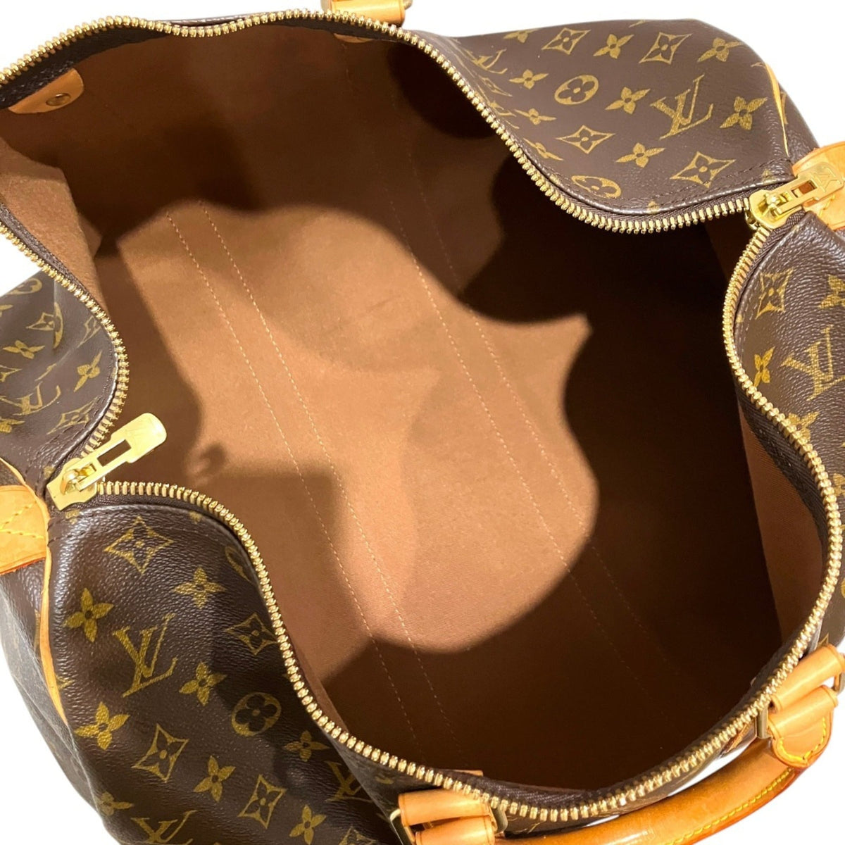 Louis Vuitton Brown Monogram Monogram Leather Boston Bag (Pre-Owned)