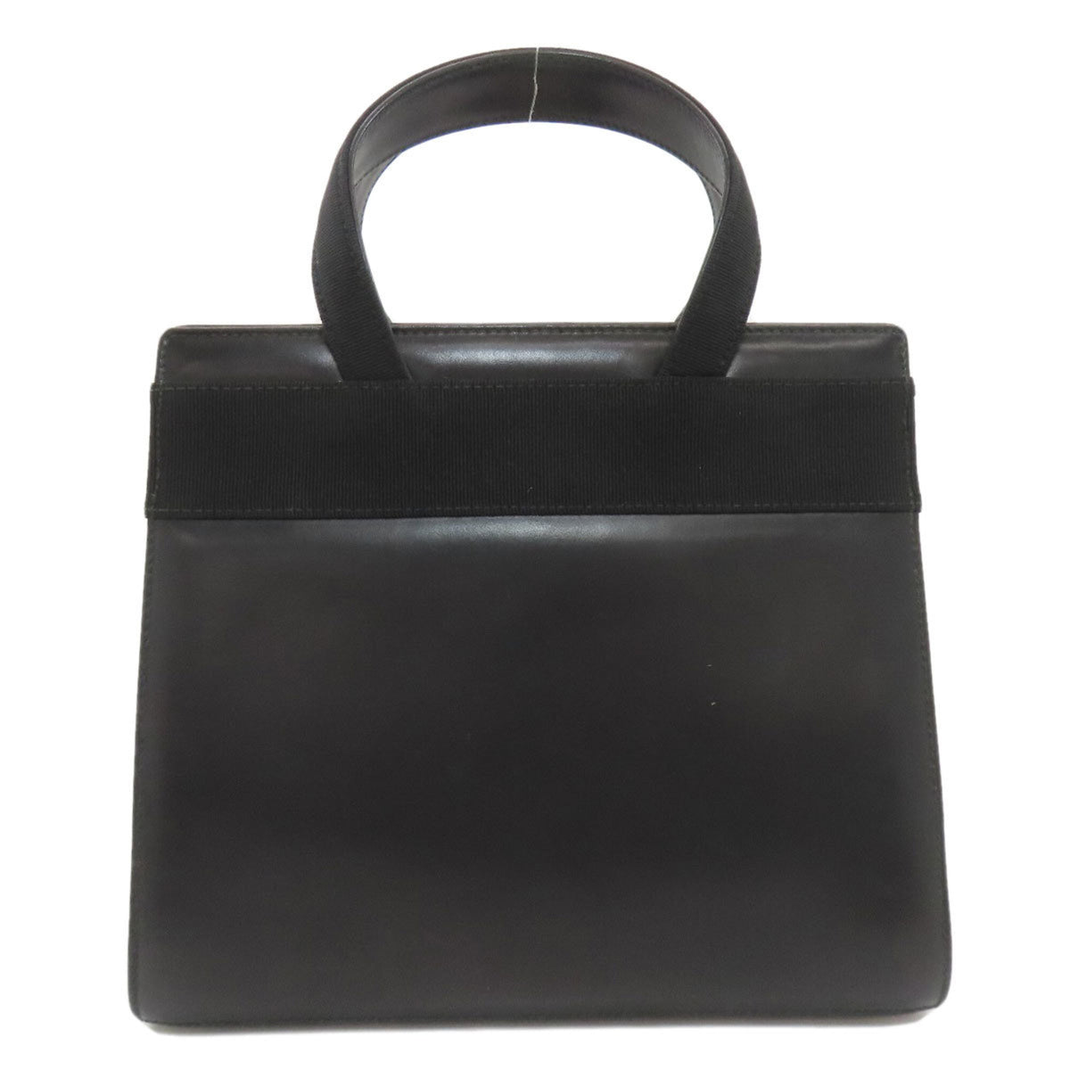 Salvatore Ferragamo Black Leather Handbag (Pre-Owned)