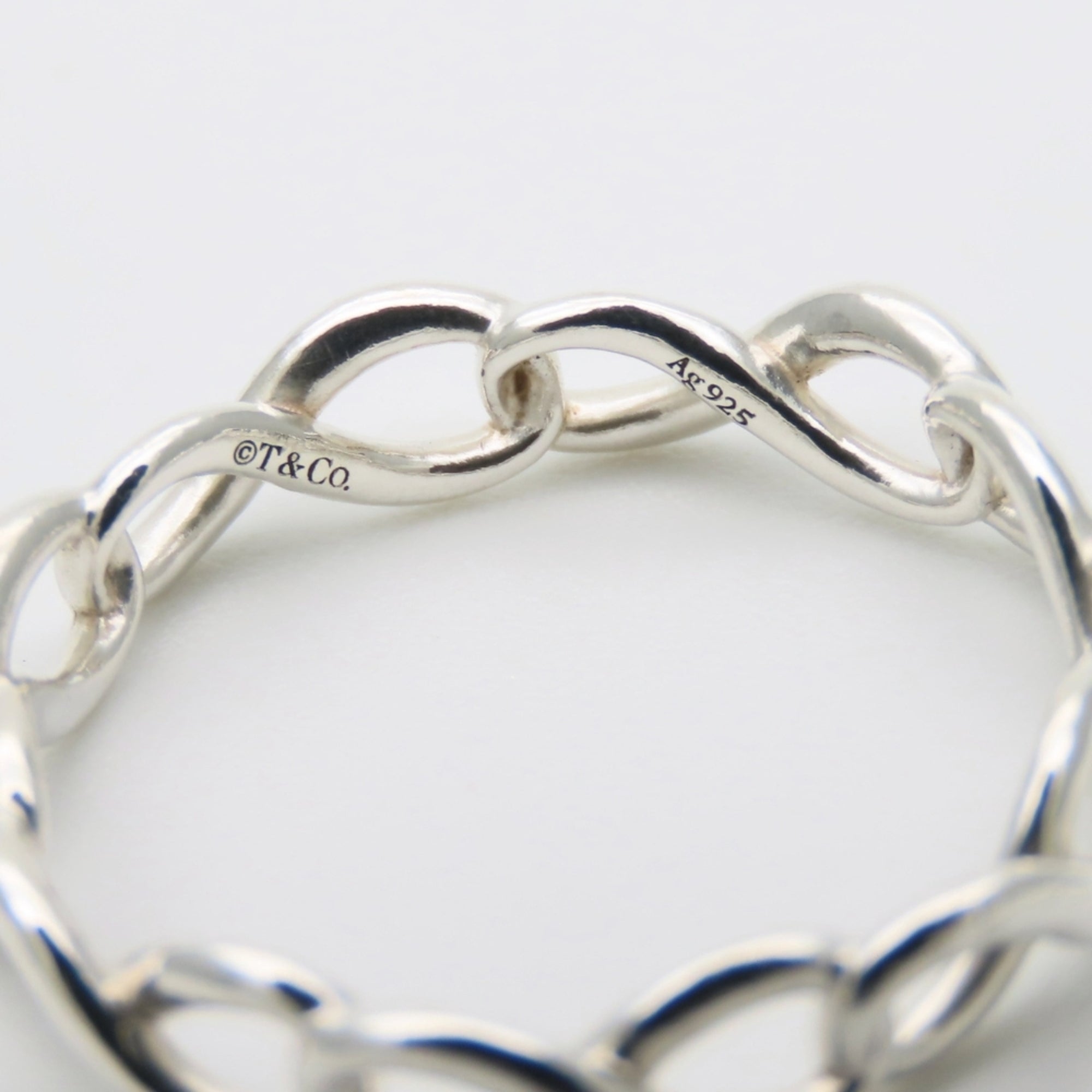 Tiffany Silver Silver 925 Band Ring (Pre-Owned)