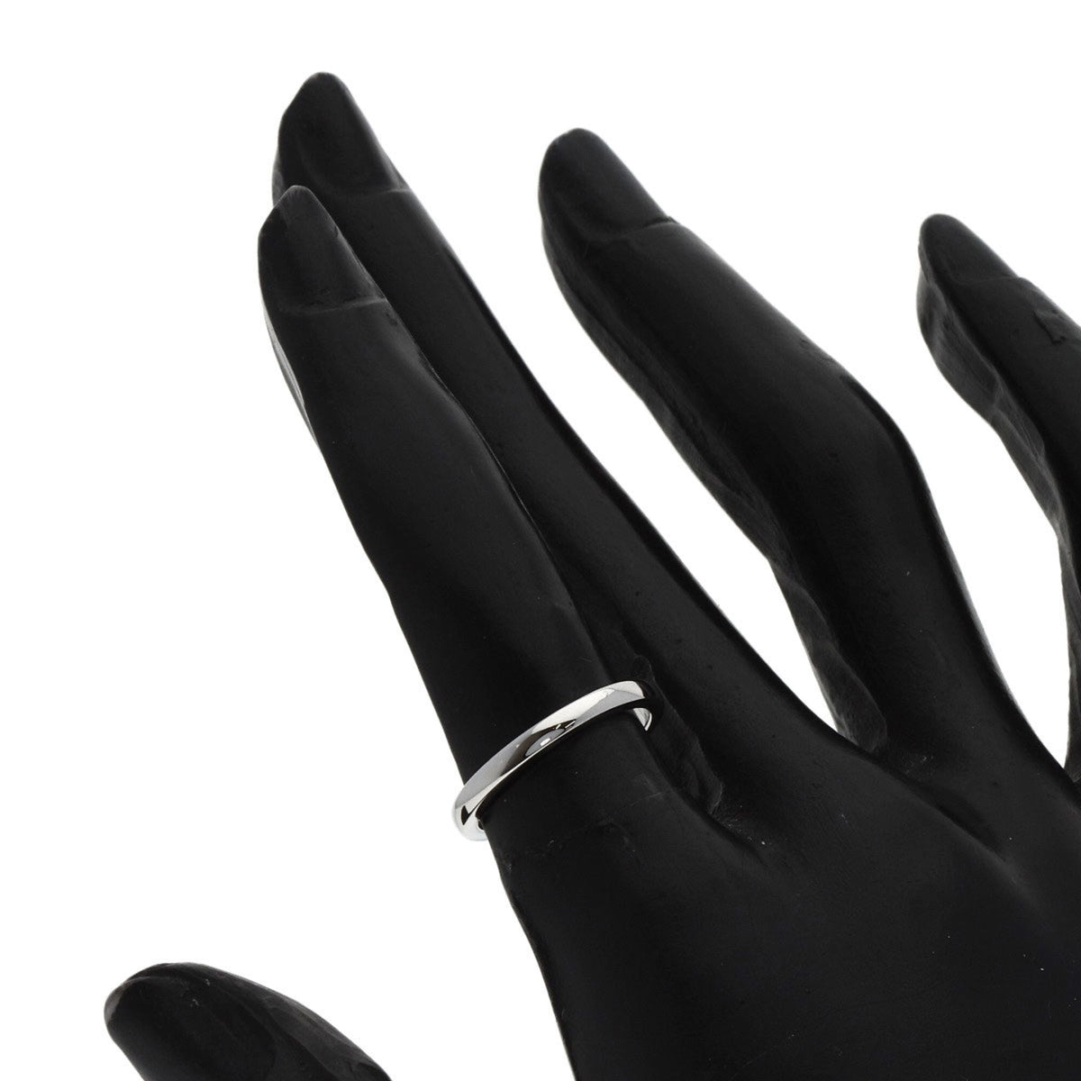 Cartier Platinum Platinum 950 Band Ring (Pre-Owned)