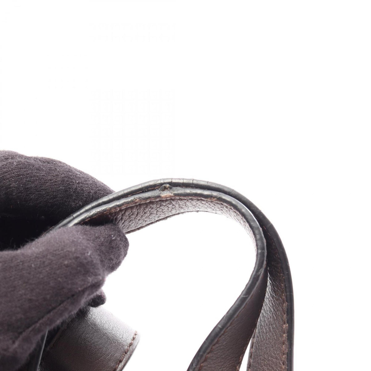 Loewe Beige Brown Gray Leather Handbag (Pre-Owned)