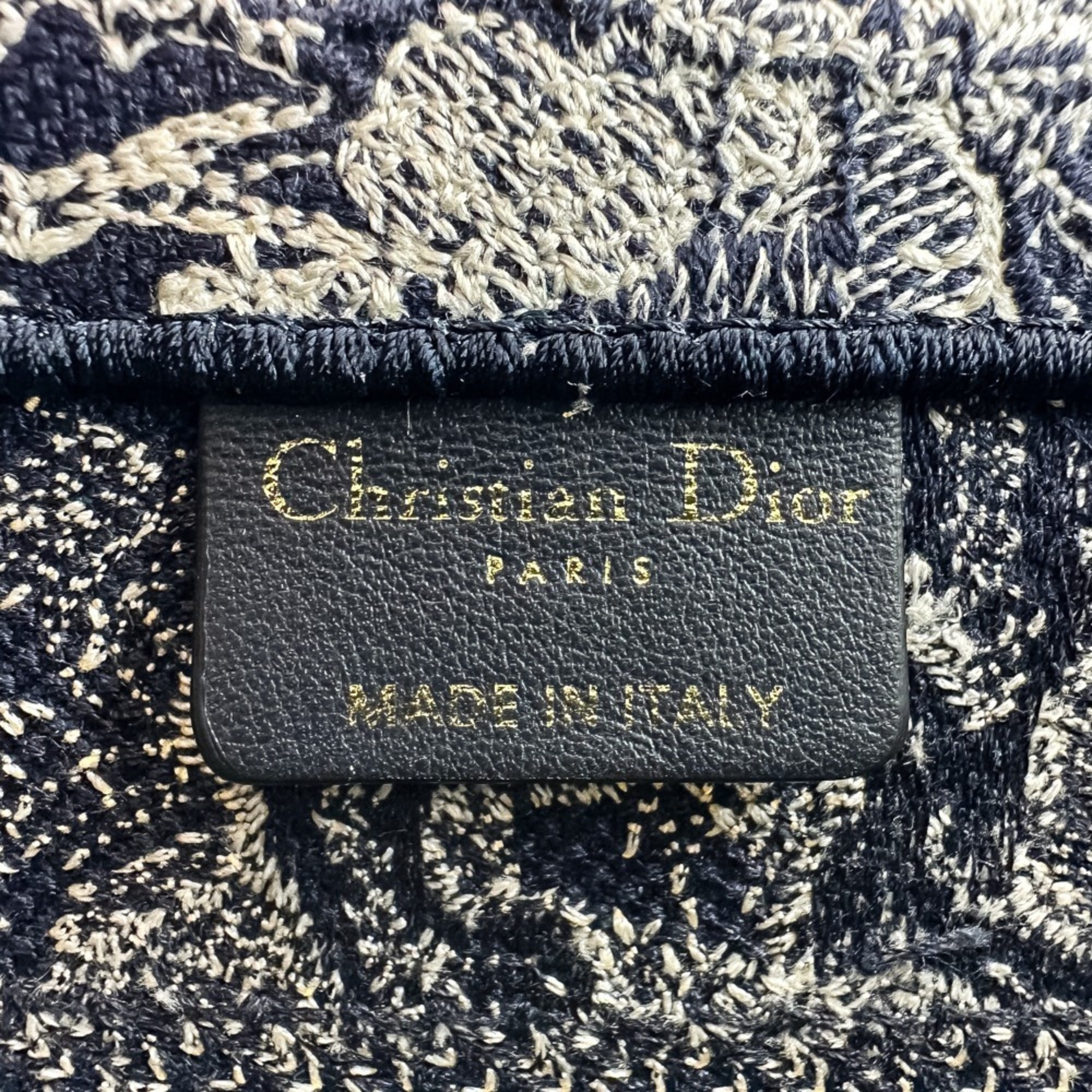 Christian Dior Navy Canvas Handbag (Pre-Owned)