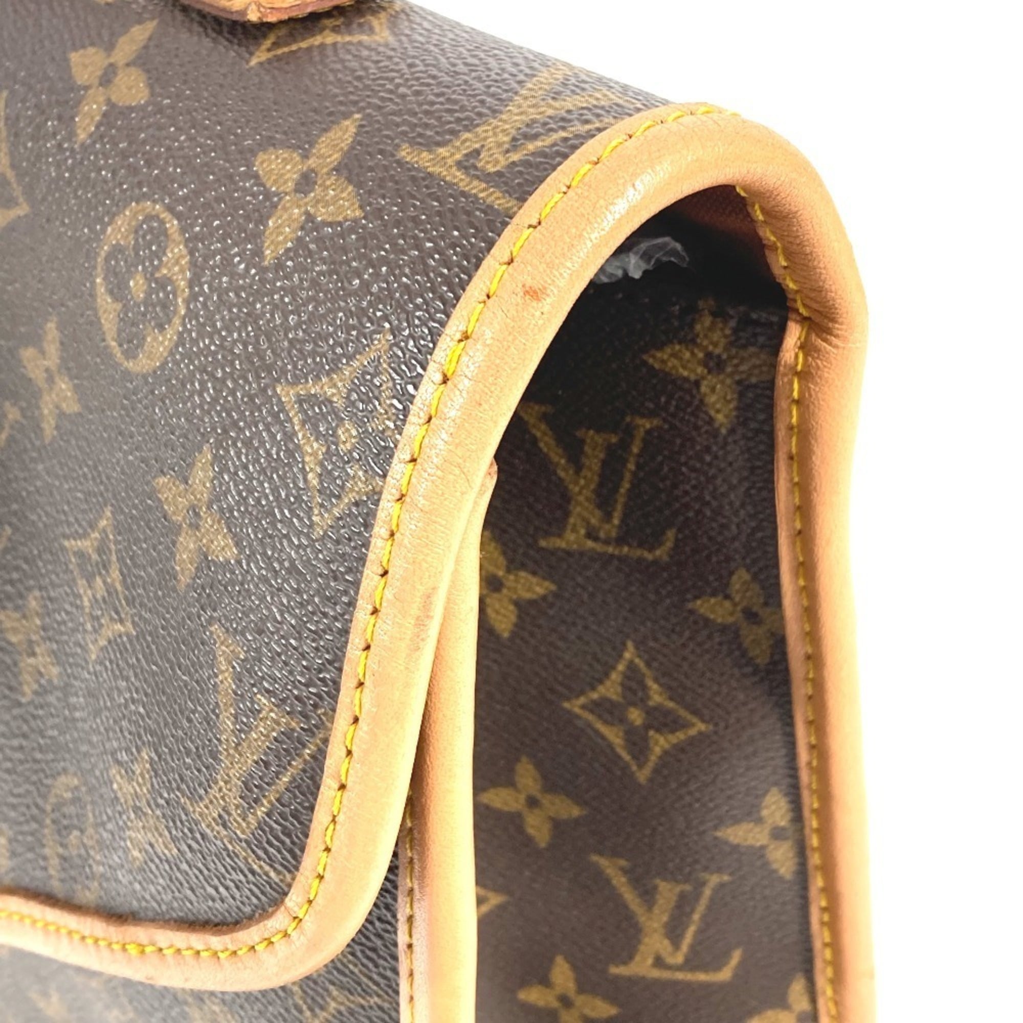 Louis Vuitton Brown Galle Monogram Monogram Briefcase Handbag (Pre-Owned)