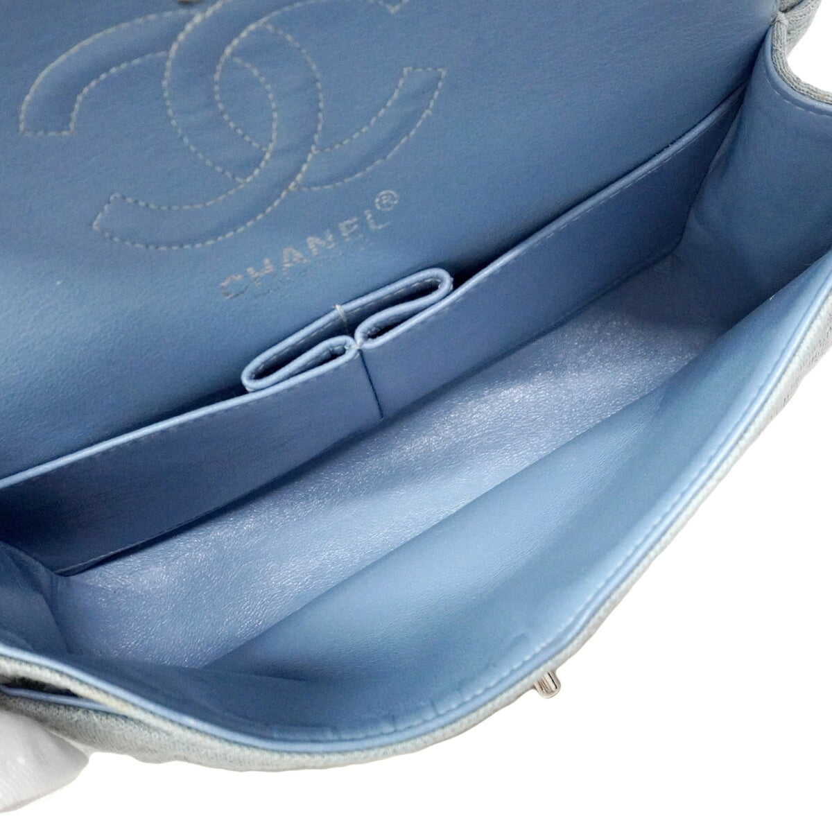 Chanel Blue Cotton Shoulder Bag (Pre-Owned)