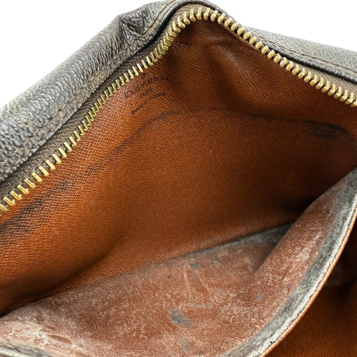 Louis Vuitton Brown Leather Clutch Bag (Pre-Owned)
