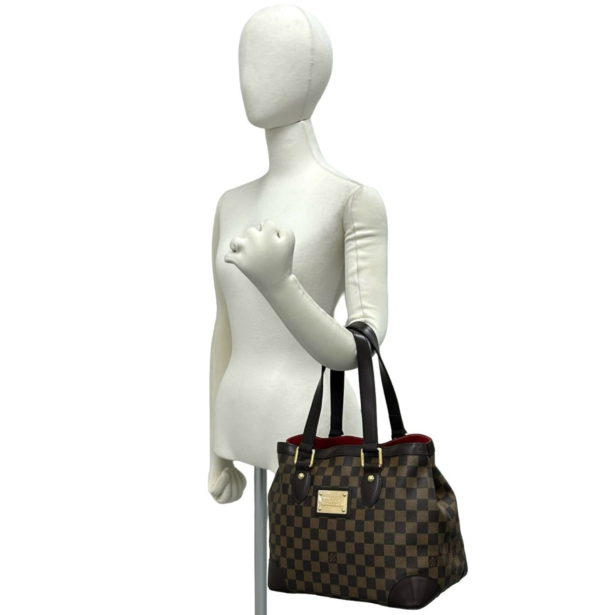 Louis Vuitton Brown Leather Pvc Handbag (Pre-Owned)