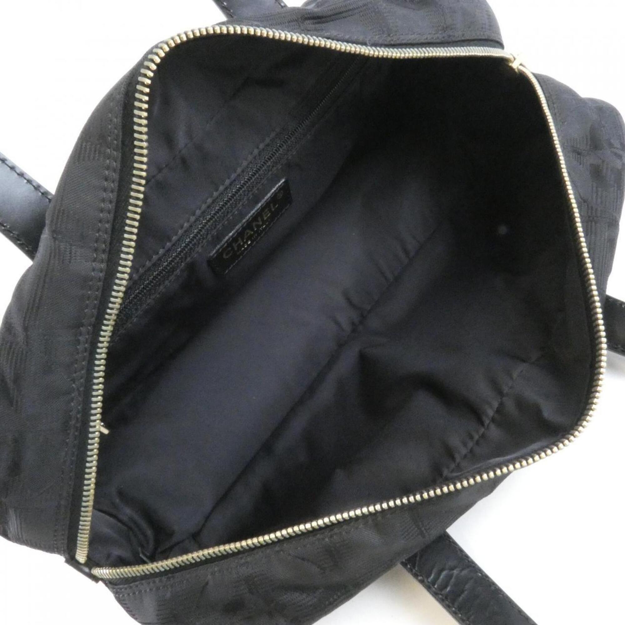 Chanel Black Nylon Handbag (Pre-Owned)