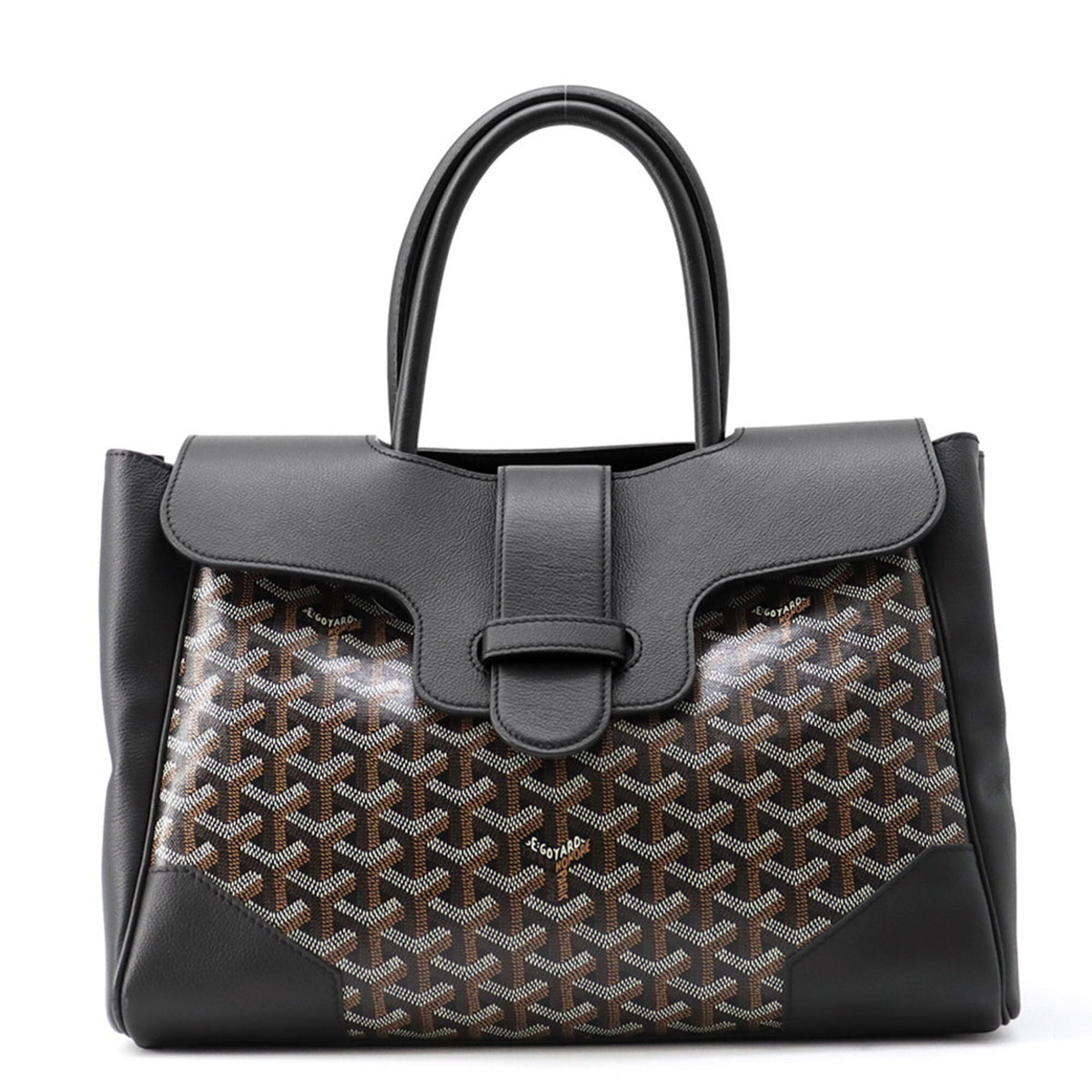 Goyard Black Leather Handbag (Pre-Owned)