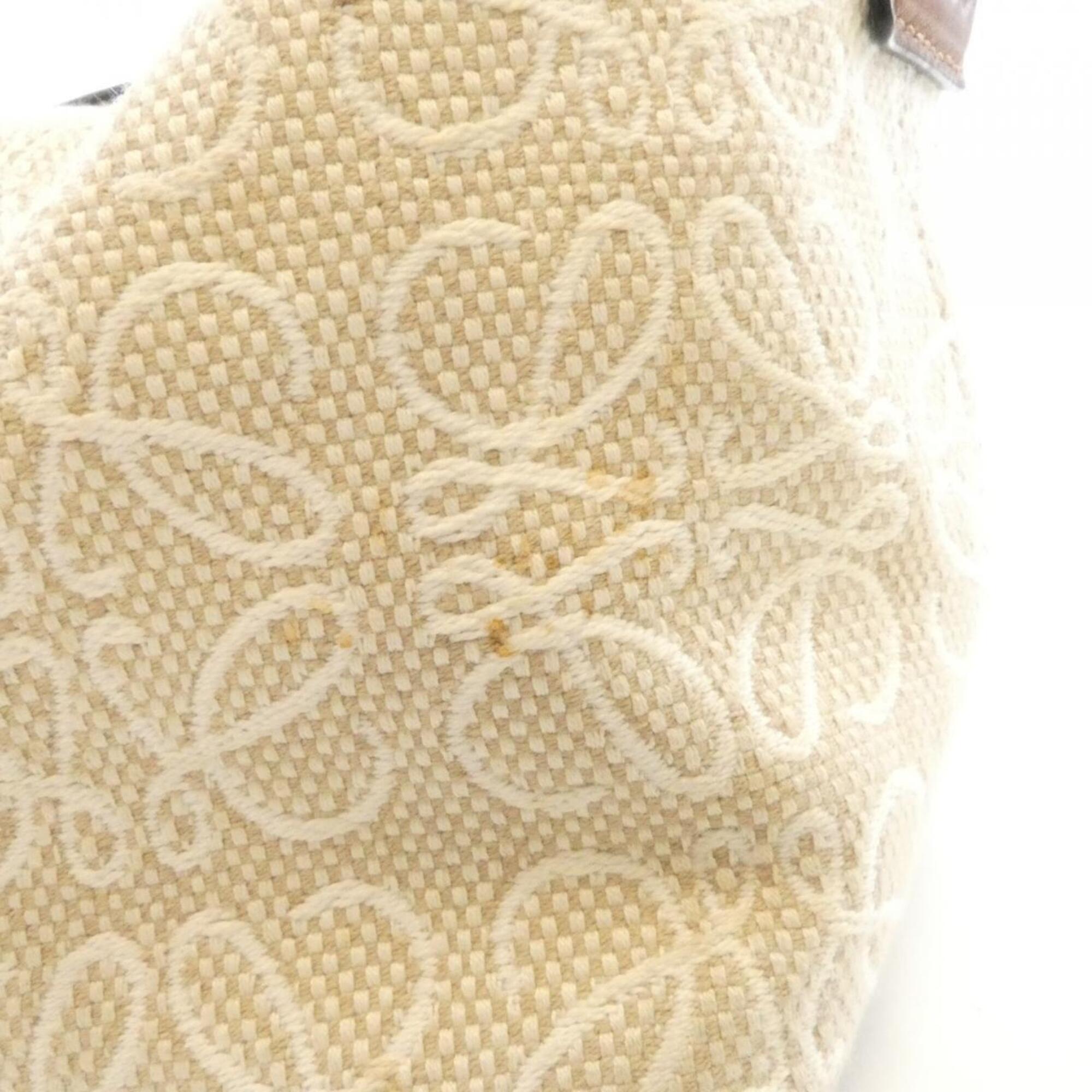 Loewe Beige Canvas Handbag (Pre-Owned)