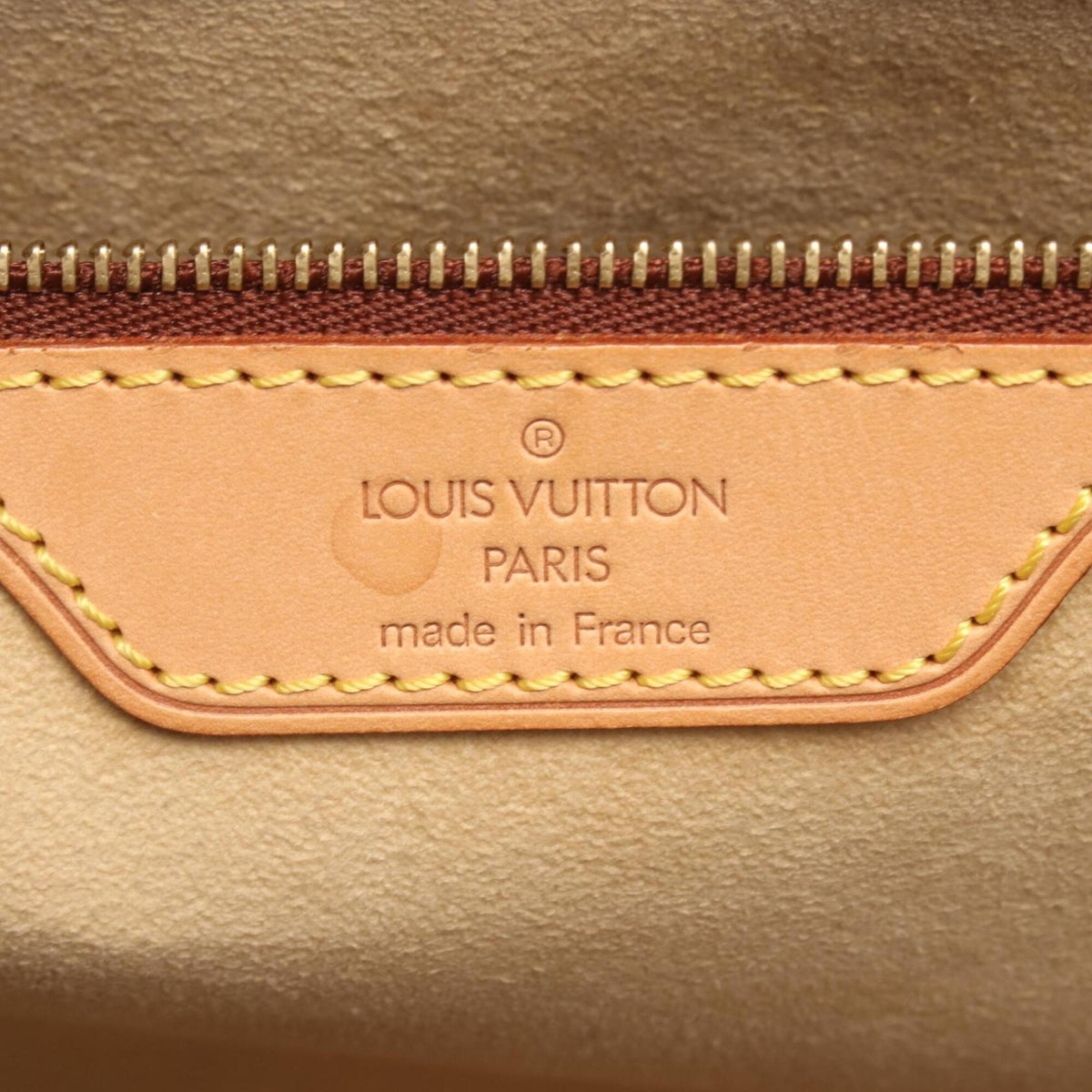 Louis Vuitton Brown Pvc Leather Handbag Tote Bag (Pre-Owned)