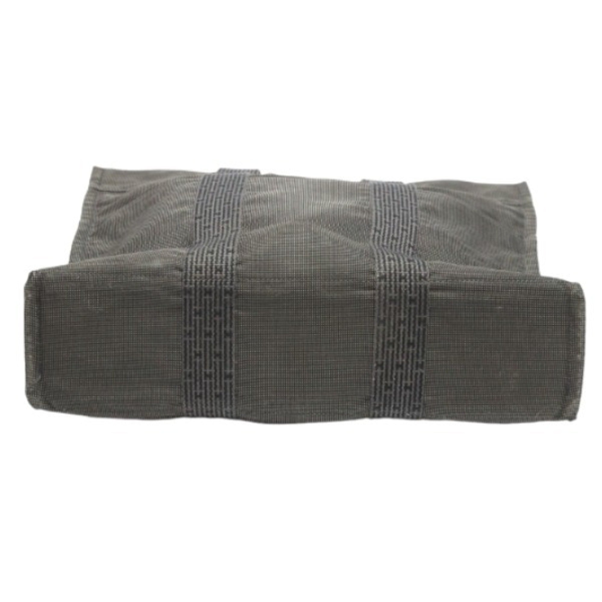Hermes Gray Canvas Tote Bag (Pre-Owned)